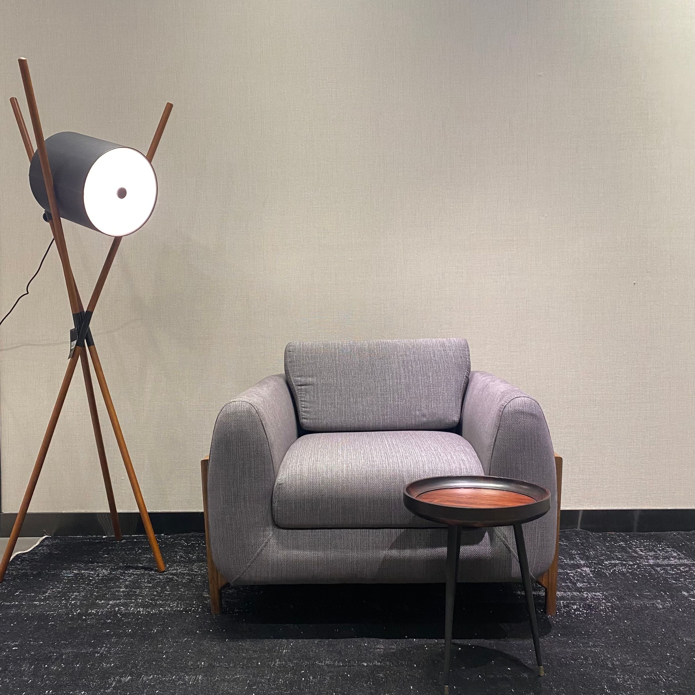 Lucca Kristal Lounge Chair Grey KRSTL-LUDARC-Grey - Lounge Chairs - ebarza Furniture UAE | Shop Modern Furniture in Abu Dhabi & Dubai - مفروشات ايبازرا في الامارات | تسوق اثاث عصري وديكورات مميزة في دبي وابوظبي