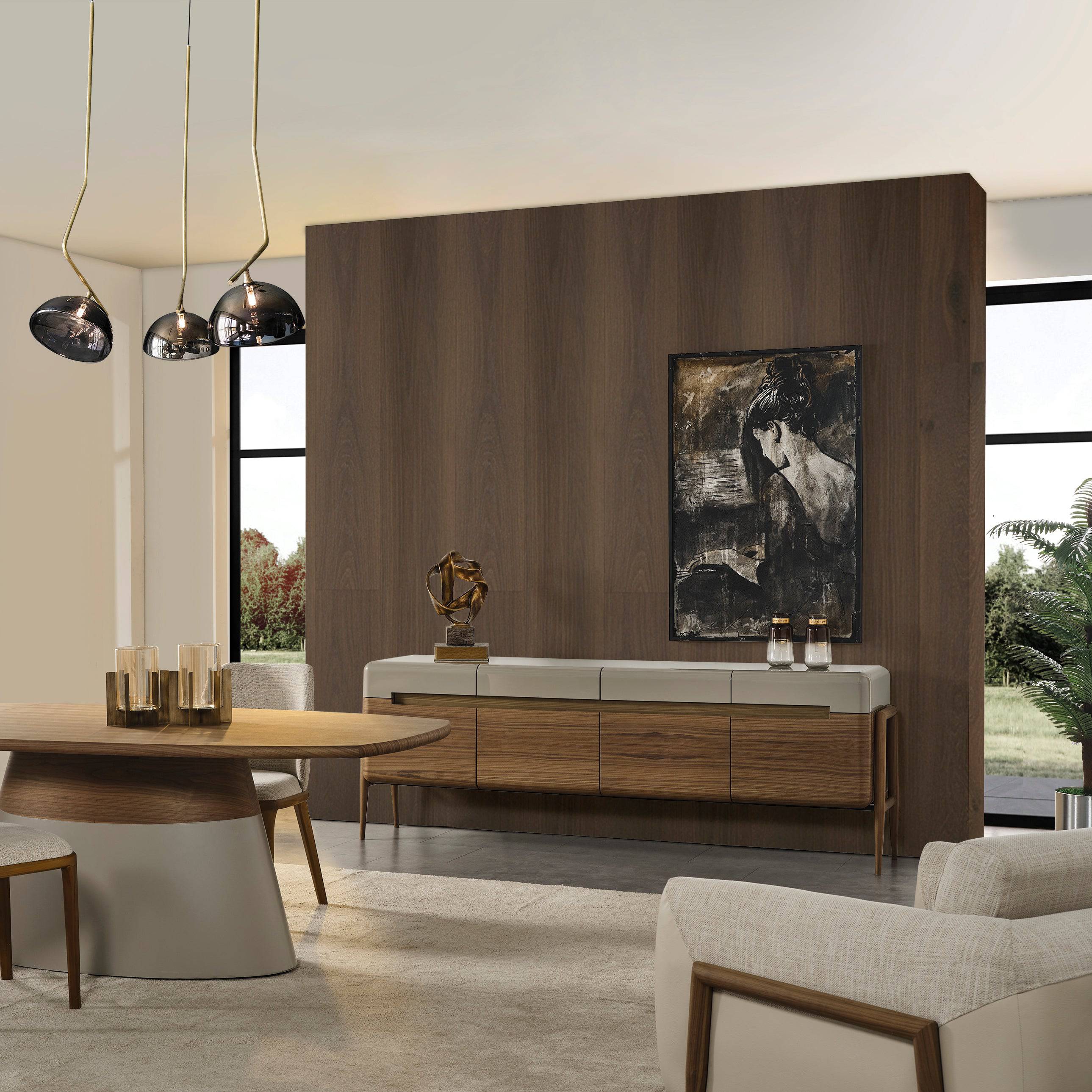 Display Item - Lucca Kristal Sideboard And Mirror Krstl-Lucasb-Nakheel - DISPLAY ITEM - ebarza Furniture UAE | Shop Modern Furniture in Abu Dhabi & Dubai - مفروشات ايبازرا في الامارات | تسوق اثاث عصري وديكورات مميزة في دبي وابوظبي