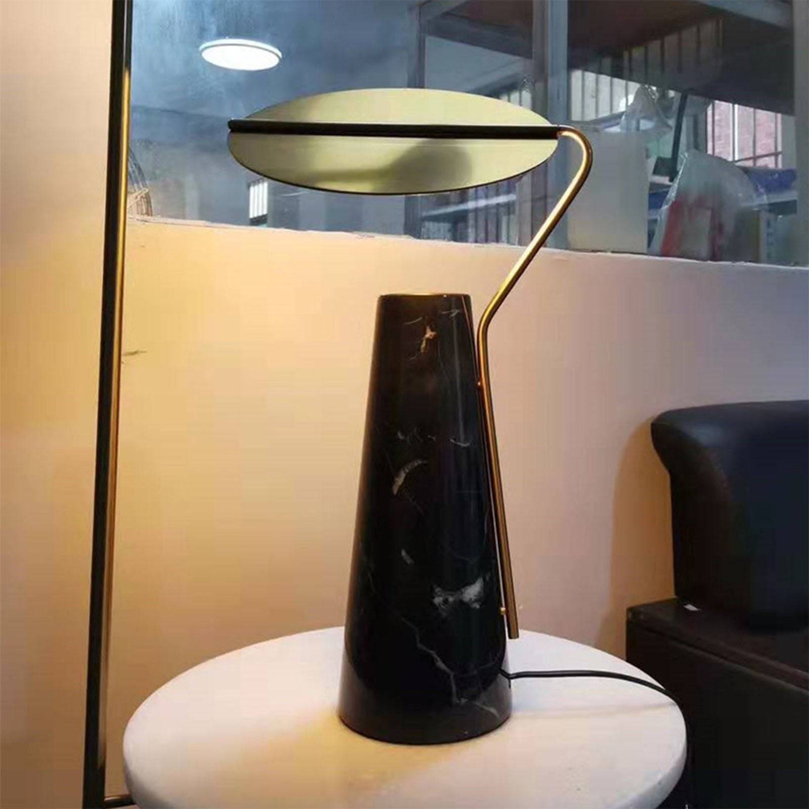 Marble Table Lamp Cy-New-066-B - Desk\table Lamps - ebarza Furniture UAE | Shop Modern Furniture in Abu Dhabi & Dubai - مفروشات ايبازرا في الامارات | تسوق اثاث عصري وديكورات مميزة في دبي وابوظبي