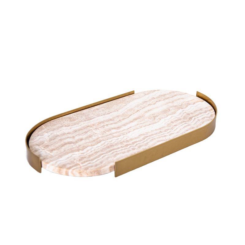 Marble Tray-A Fb-T2020A - Trays - ebarza Furniture UAE | Shop Modern Furniture in Abu Dhabi & Dubai - مفروشات ايبازرا في الامارات | تسوق اثاث عصري وديكورات مميزة في دبي وابوظبي