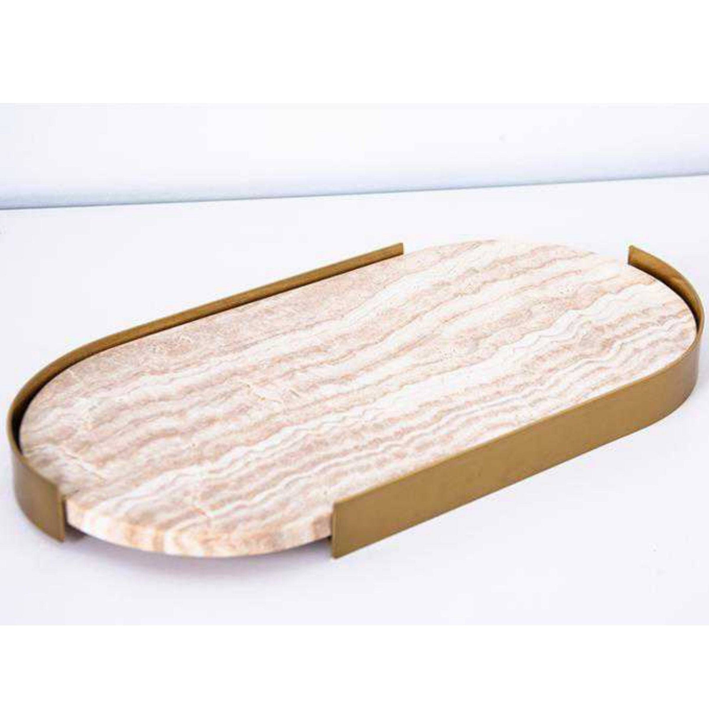 Marble Tray-A Fb-T2020A - Trays - ebarza Furniture UAE | Shop Modern Furniture in Abu Dhabi & Dubai - مفروشات ايبازرا في الامارات | تسوق اثاث عصري وديكورات مميزة في دبي وابوظبي