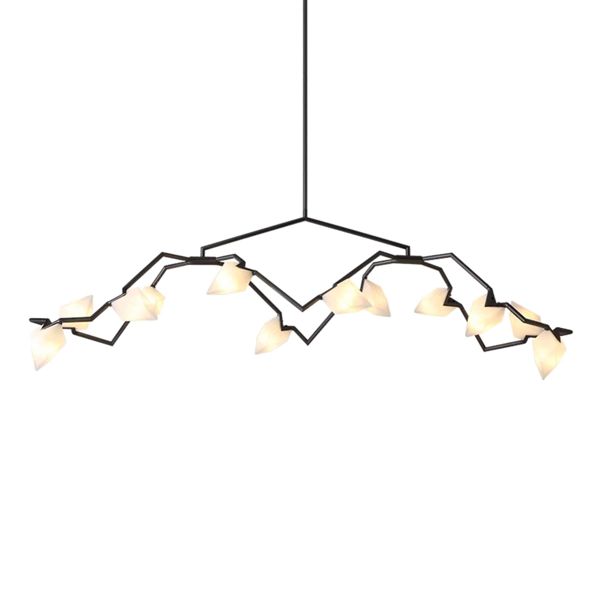 Masko 12 Heads Chandelier Cy-New-093-B - Pendant Lamps - ebarza Furniture UAE | Shop Modern Furniture in Abu Dhabi & Dubai - مفروشات ايبازرا في الامارات | تسوق اثاث عصري وديكورات مميزة في دبي وابوظبي