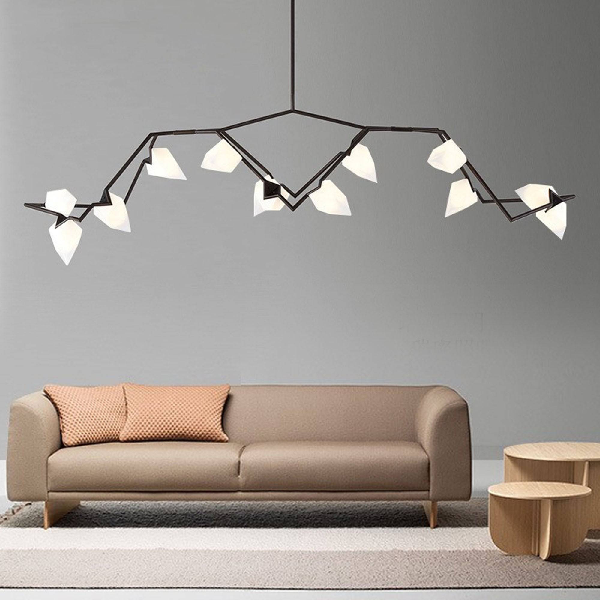 Masko 12 Heads Chandelier Cy-New-093-B - Pendant Lamps - ebarza Furniture UAE | Shop Modern Furniture in Abu Dhabi & Dubai - مفروشات ايبازرا في الامارات | تسوق اثاث عصري وديكورات مميزة في دبي وابوظبي