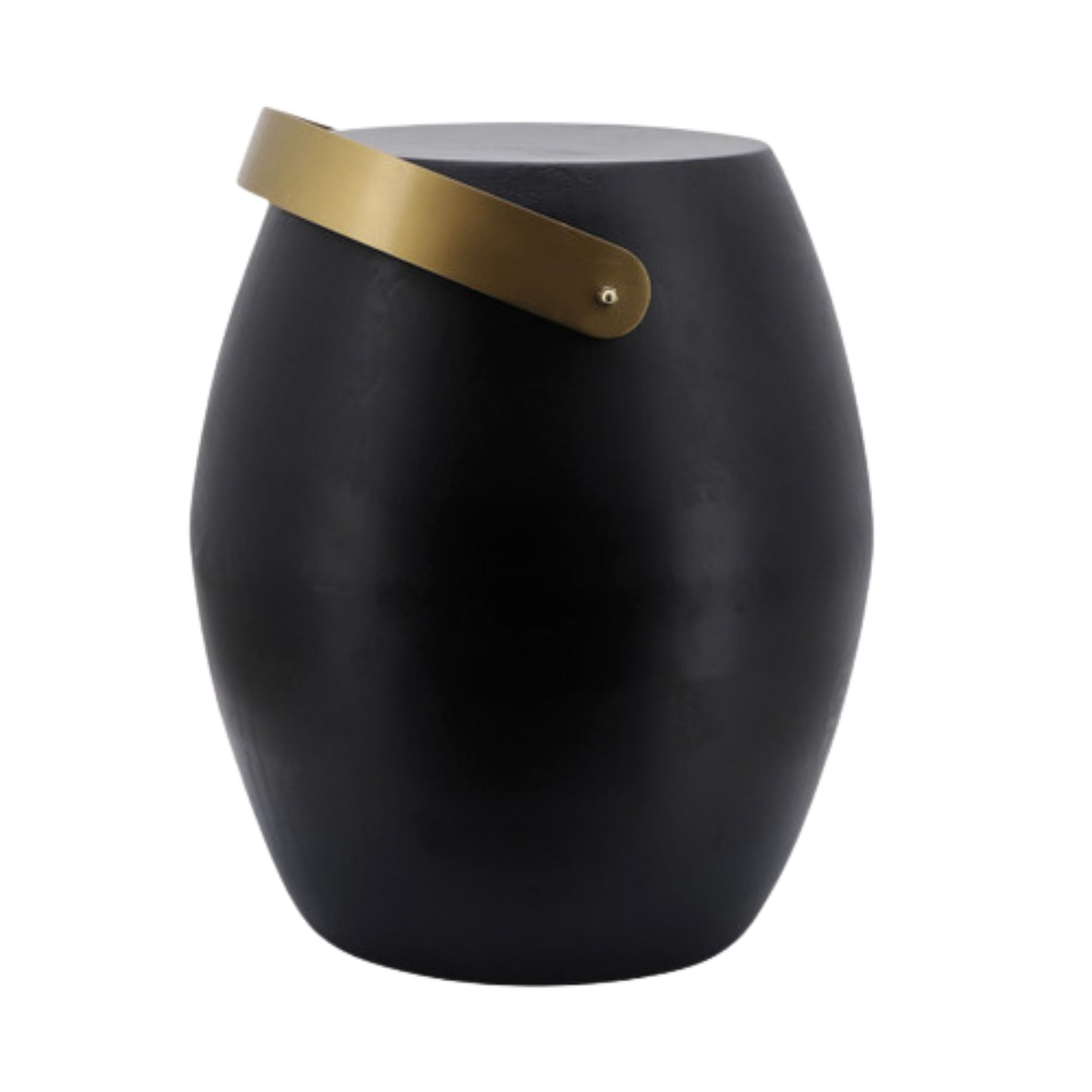 Metal Barrel Accent Table 15636-01 - Side Tables - ebarza Furniture UAE | Shop Modern Furniture in Abu Dhabi & Dubai - مفروشات ايبازرا في الامارات | تسوق اثاث عصري وديكورات مميزة في دبي وابوظبي