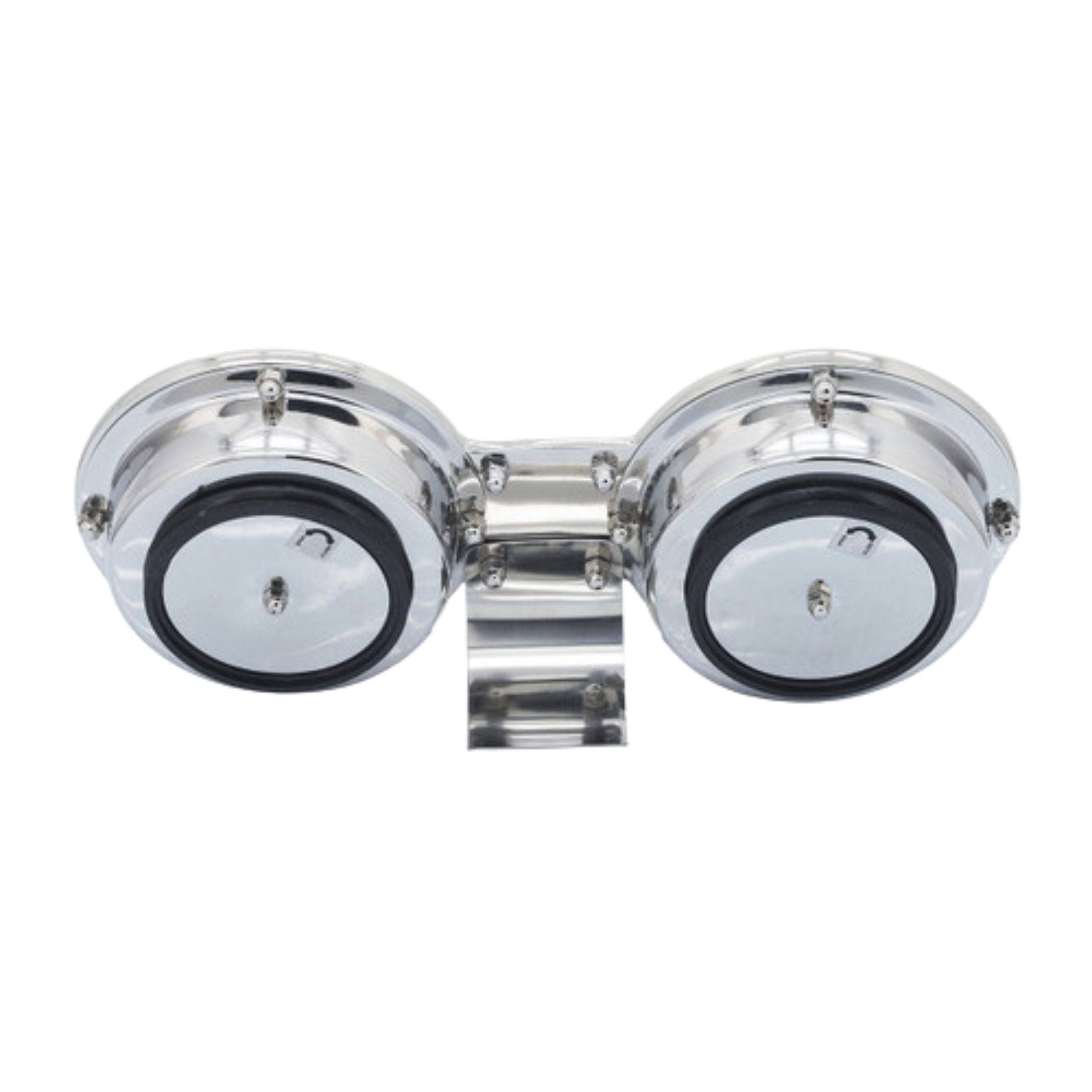 Metal Dual Clock 16232 - Clocks - ebarza Furniture UAE | Shop Modern Furniture in Abu Dhabi & Dubai - مفروشات ايبازرا في الامارات | تسوق اثاث عصري وديكورات مميزة في دبي وابوظبي