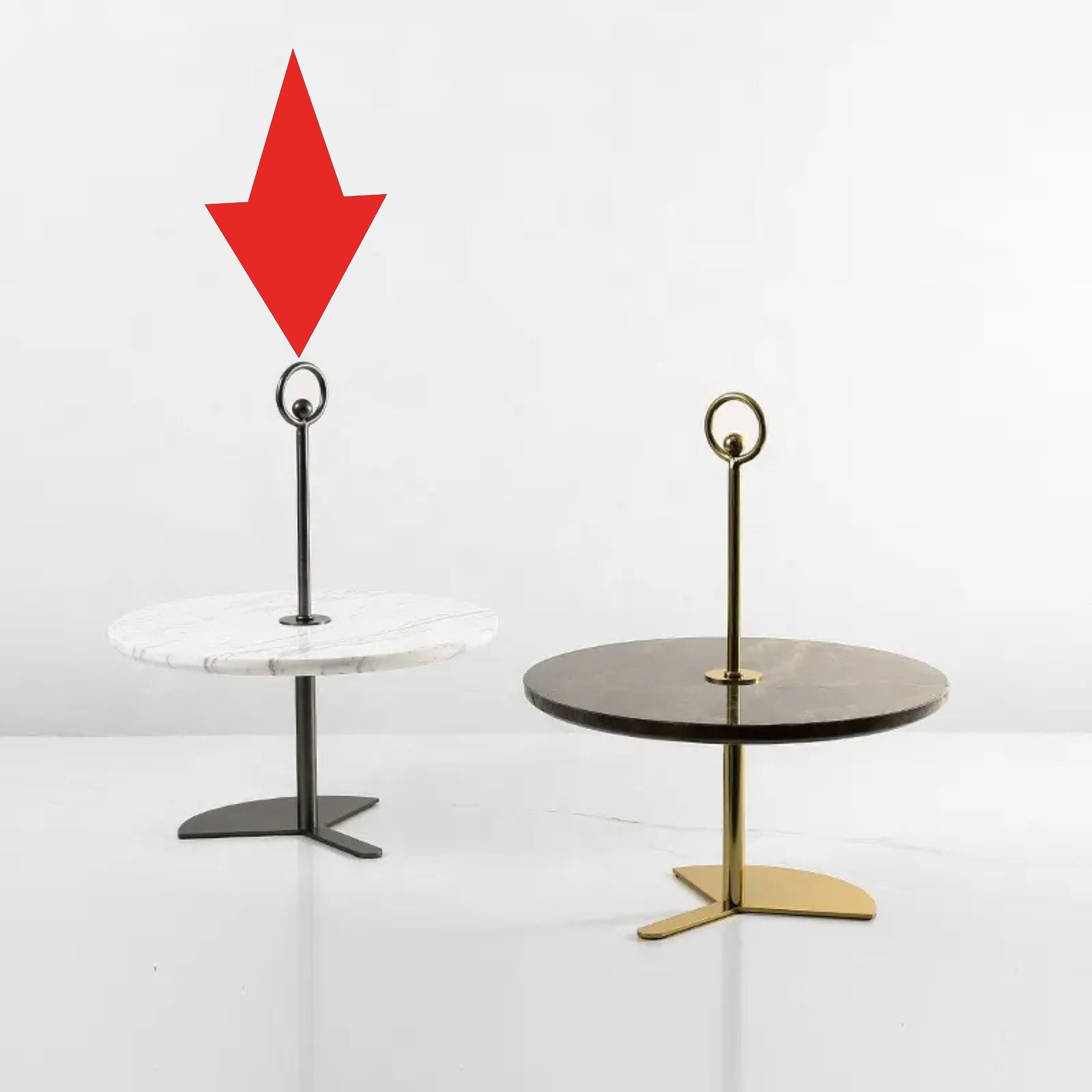 Metal & Marble Dessert Stand Fc-W2126A - Delight Plates - ebarza Furniture UAE | Shop Modern Furniture in Abu Dhabi & Dubai - مفروشات ايبازرا في الامارات | تسوق اثاث عصري وديكورات مميزة في دبي وابوظبي