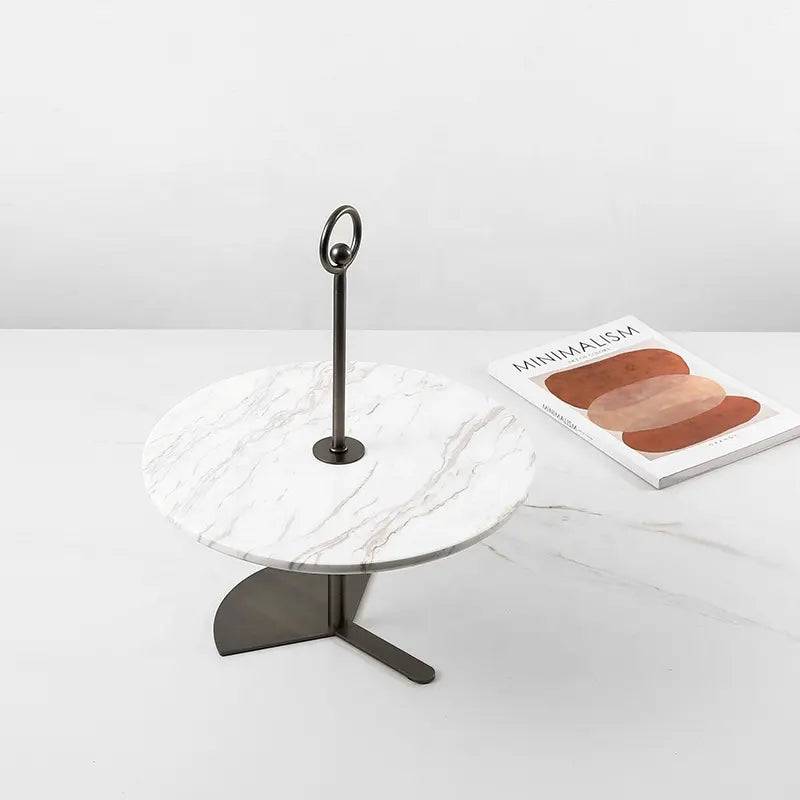 Metal & Marble Dessert Stand Fc-W2126A - Delight Plates - ebarza Furniture UAE | Shop Modern Furniture in Abu Dhabi & Dubai - مفروشات ايبازرا في الامارات | تسوق اثاث عصري وديكورات مميزة في دبي وابوظبي