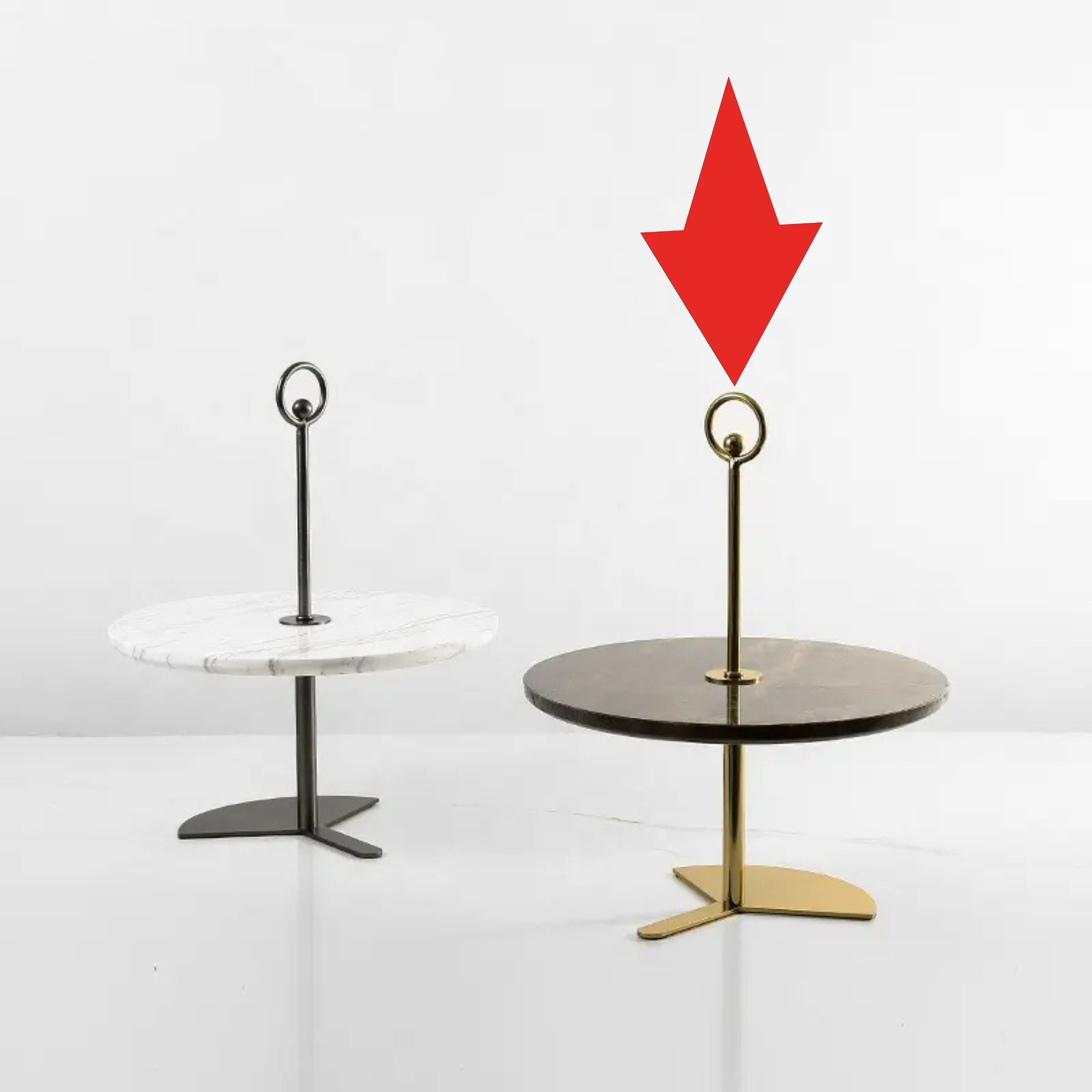 Metal & Marble Dessert Stand Fc-W2126B - Delight Plates - ebarza Furniture UAE | Shop Modern Furniture in Abu Dhabi & Dubai - مفروشات ايبازرا في الامارات | تسوق اثاث عصري وديكورات مميزة في دبي وابوظبي