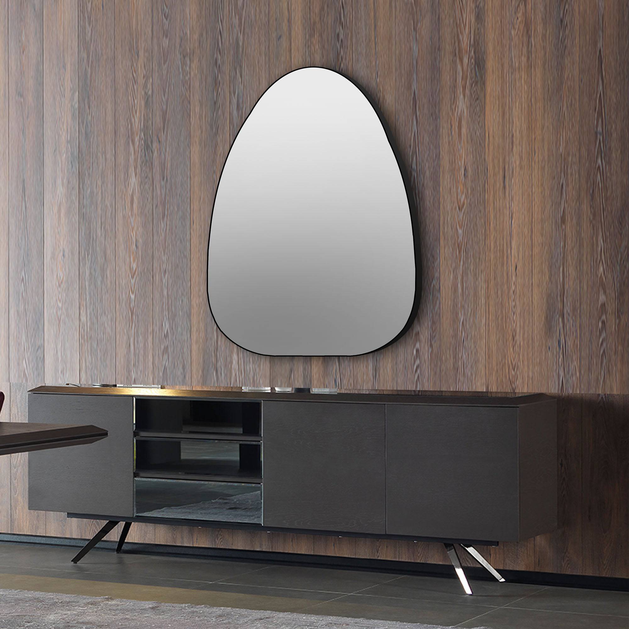 Mid Century Mirror Oa-6265M - Mirrors - ebarza Furniture UAE | Shop Modern Furniture in Abu Dhabi & Dubai - مفروشات ايبازرا في الامارات | تسوق اثاث عصري وديكورات مميزة في دبي وابوظبي