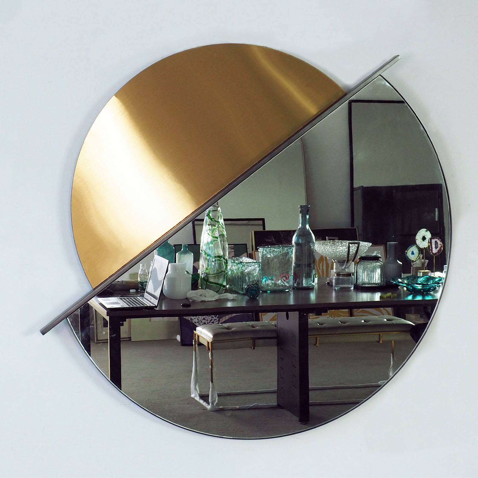 Mid Century Mirror Oa-8003 - Mirrors - ebarza Furniture UAE | Shop Modern Furniture in Abu Dhabi & Dubai - مفروشات ايبازرا في الامارات | تسوق اثاث عصري وديكورات مميزة في دبي وابوظبي