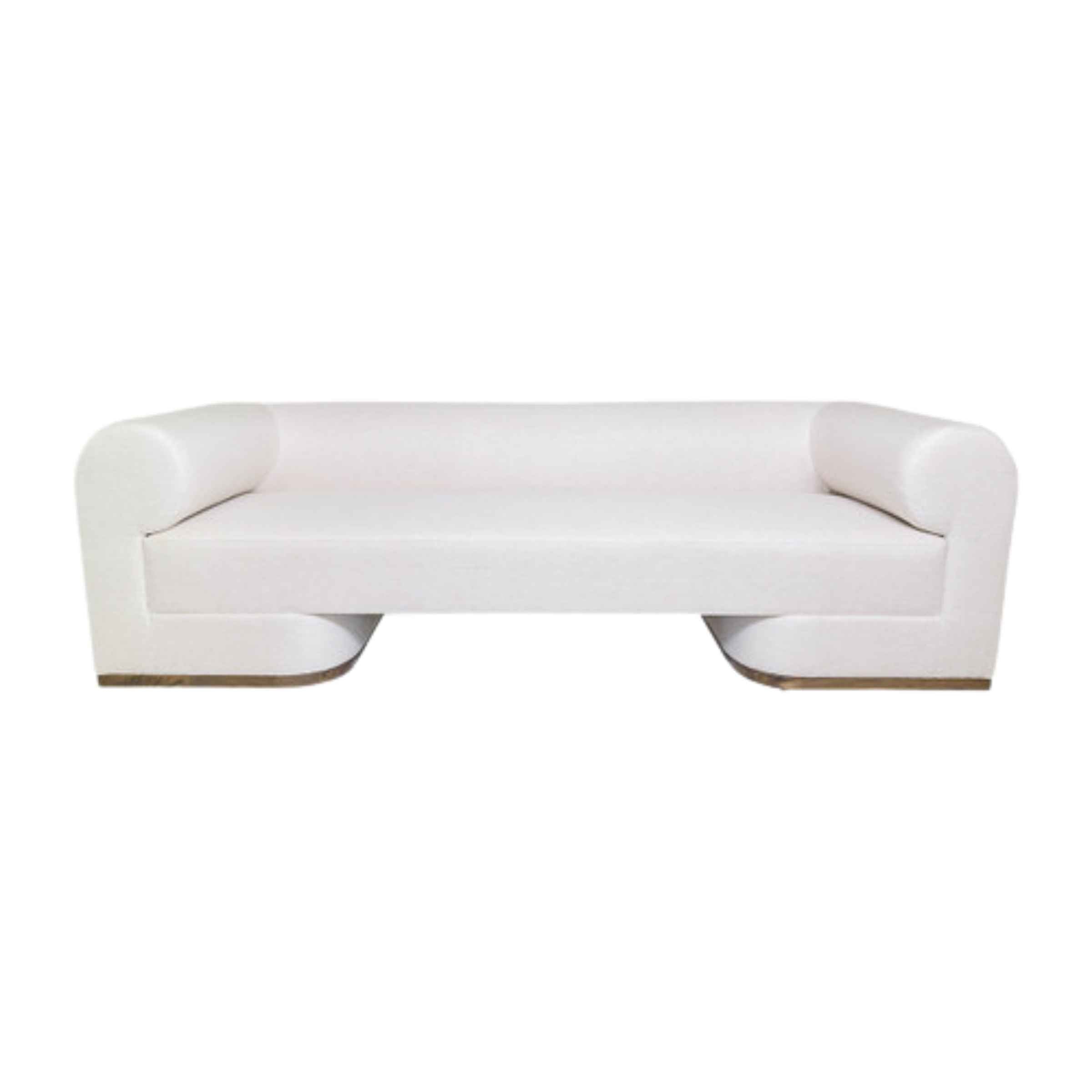 Modern Sofa With Black Oak Base - Ivory 17045-04 - Sofas - ebarza Furniture UAE | Shop Modern Furniture in Abu Dhabi & Dubai - مفروشات ايبازرا في الامارات | تسوق اثاث عصري وديكورات مميزة في دبي وابوظبي