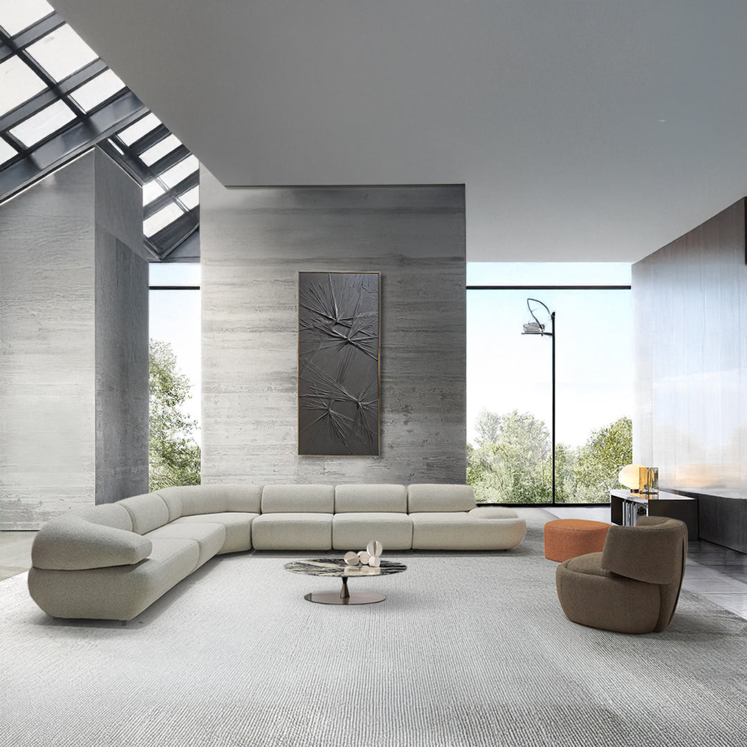 MOLLIS SMALL POUF BER-SMALL/OC - Poufs - ebarza Furniture UAE | Shop Modern Furniture in Abu Dhabi & Dubai - مفروشات ايبازرا في الامارات | تسوق اثاث عصري وديكورات مميزة في دبي وابوظبي