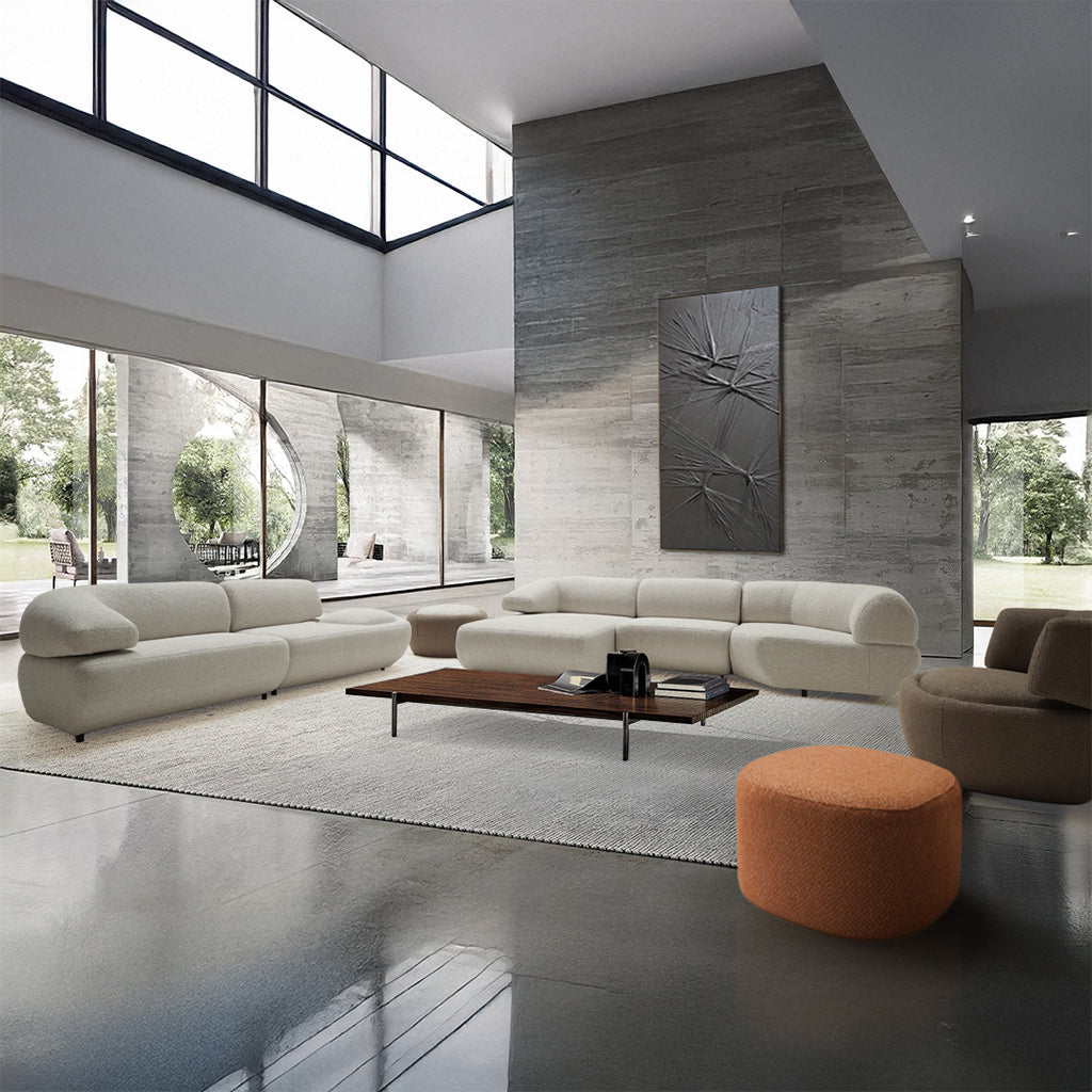 MOLLIS SMALL POUF BER-SMALL/OC - Poufs - ebarza Furniture UAE | Shop Modern Furniture in Abu Dhabi & Dubai - مفروشات ايبازرا في الامارات | تسوق اثاث عصري وديكورات مميزة في دبي وابوظبي