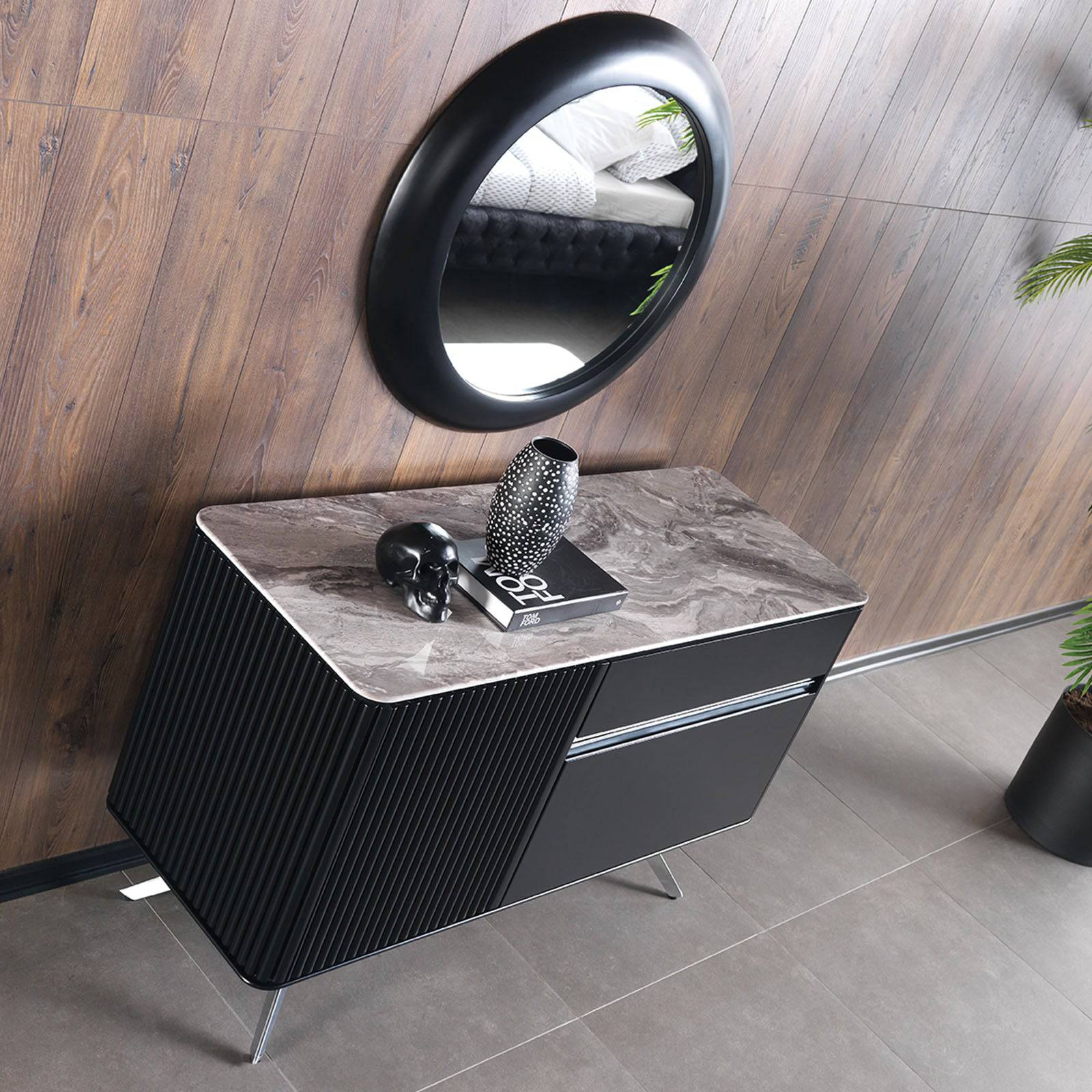 Mona Beretta Bedstead Only Beretta-Bed - Bedsteads - ebarza Furniture UAE | Shop Modern Furniture in Abu Dhabi & Dubai - مفروشات ايبازرا في الامارات | تسوق اثاث عصري وديكورات مميزة في دبي وابوظبي