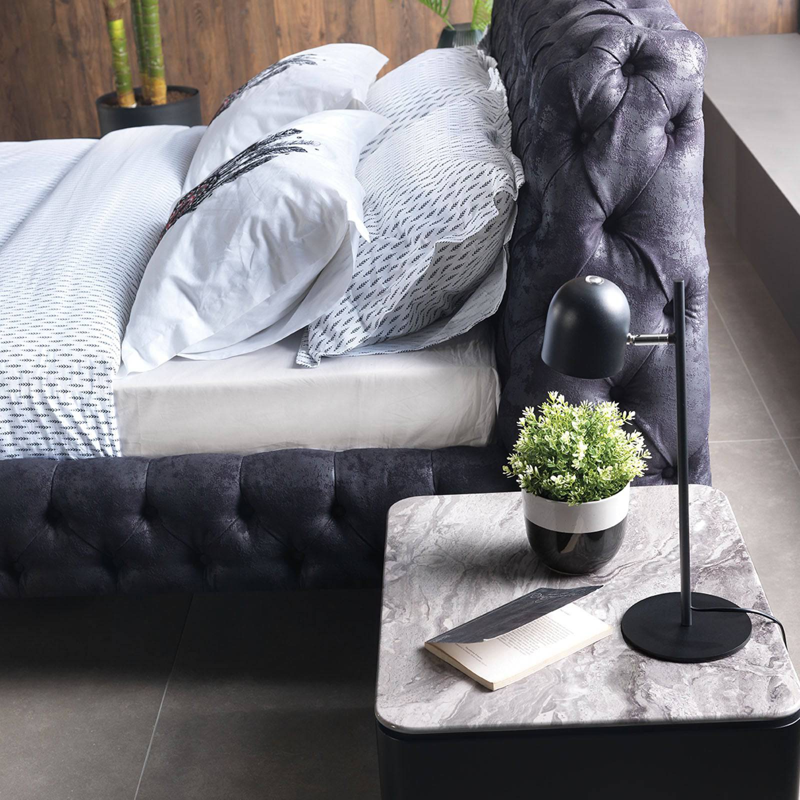 Mona Beretta Bedstead Only Beretta-Bed - Bedsteads - ebarza Furniture UAE | Shop Modern Furniture in Abu Dhabi & Dubai - مفروشات ايبازرا في الامارات | تسوق اثاث عصري وديكورات مميزة في دبي وابوظبي