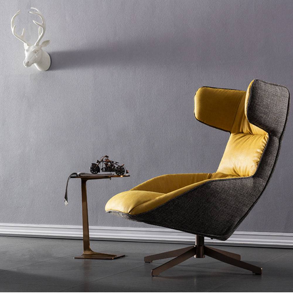 AS IS - Monaco Swivel Lounge Chair LC001 - DISPLAY ITEM - ebarza Furniture UAE | Shop Modern Furniture in Abu Dhabi & Dubai - مفروشات ايبازرا في الامارات | تسوق اثاث عصري وديكورات مميزة في دبي وابوظبي