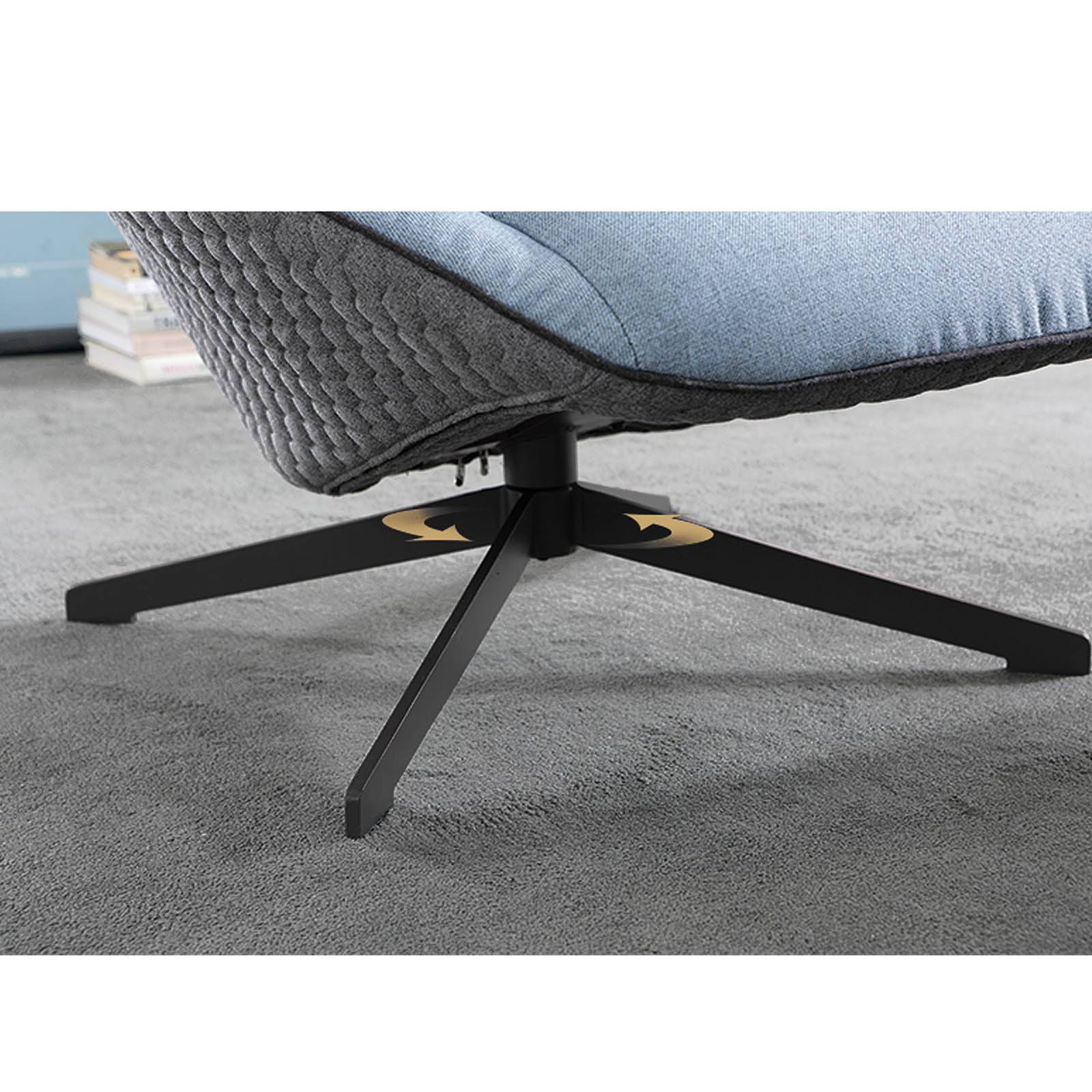 Monaco Swivel Lounge Chair LC016 2049 BL - Lounge Chairs - ebarza Furniture UAE | Shop Modern Furniture in Abu Dhabi & Dubai - مفروشات ايبازرا في الامارات | تسوق اثاث عصري وديكورات مميزة في دبي وابوظبي