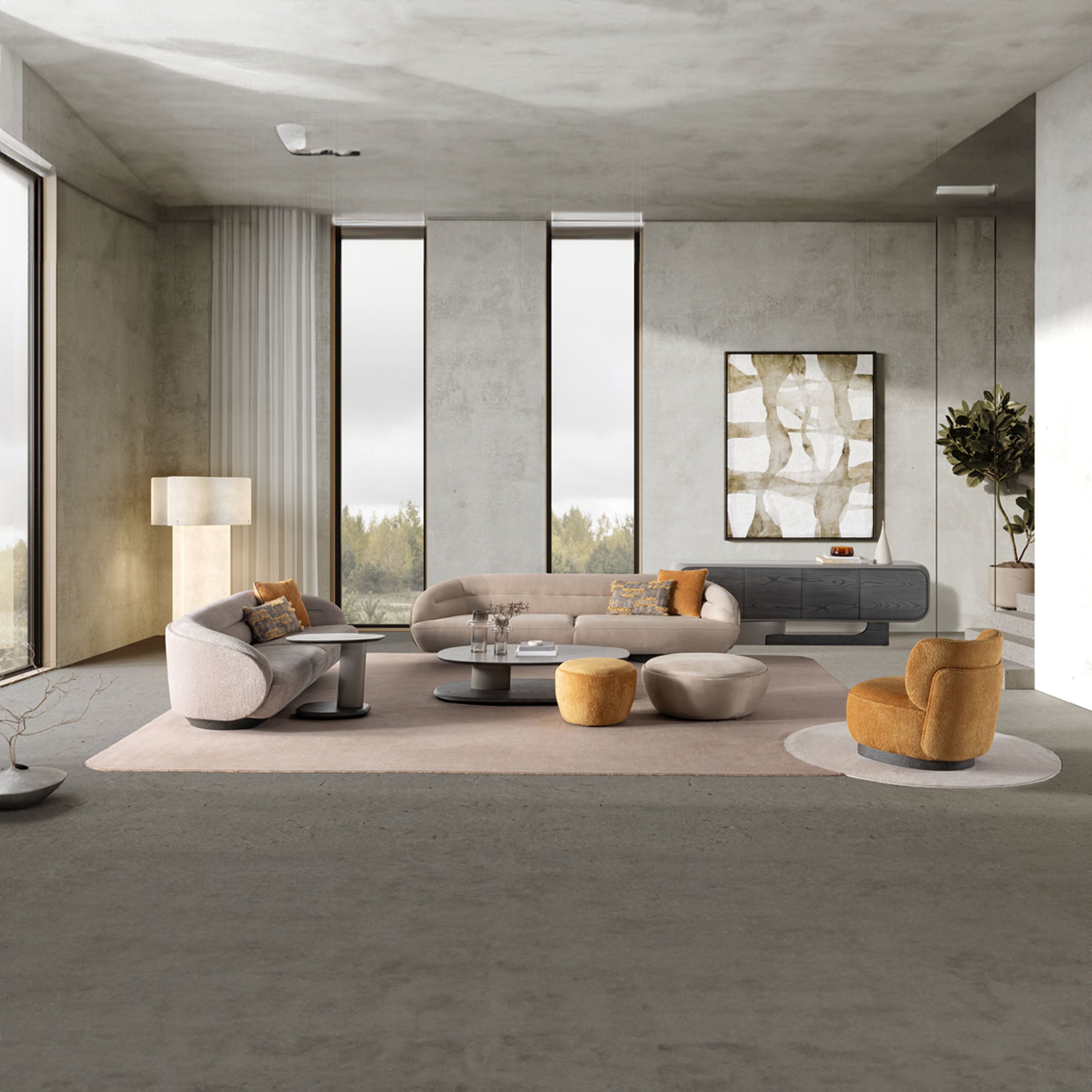 MOON Dining Table SAR-DT12 - Dining Tables - ebarza Furniture UAE | Shop Modern Furniture in Abu Dhabi & Dubai - مفروشات ايبازرا في الامارات | تسوق اثاث عصري وديكورات مميزة في دبي وابوظبي