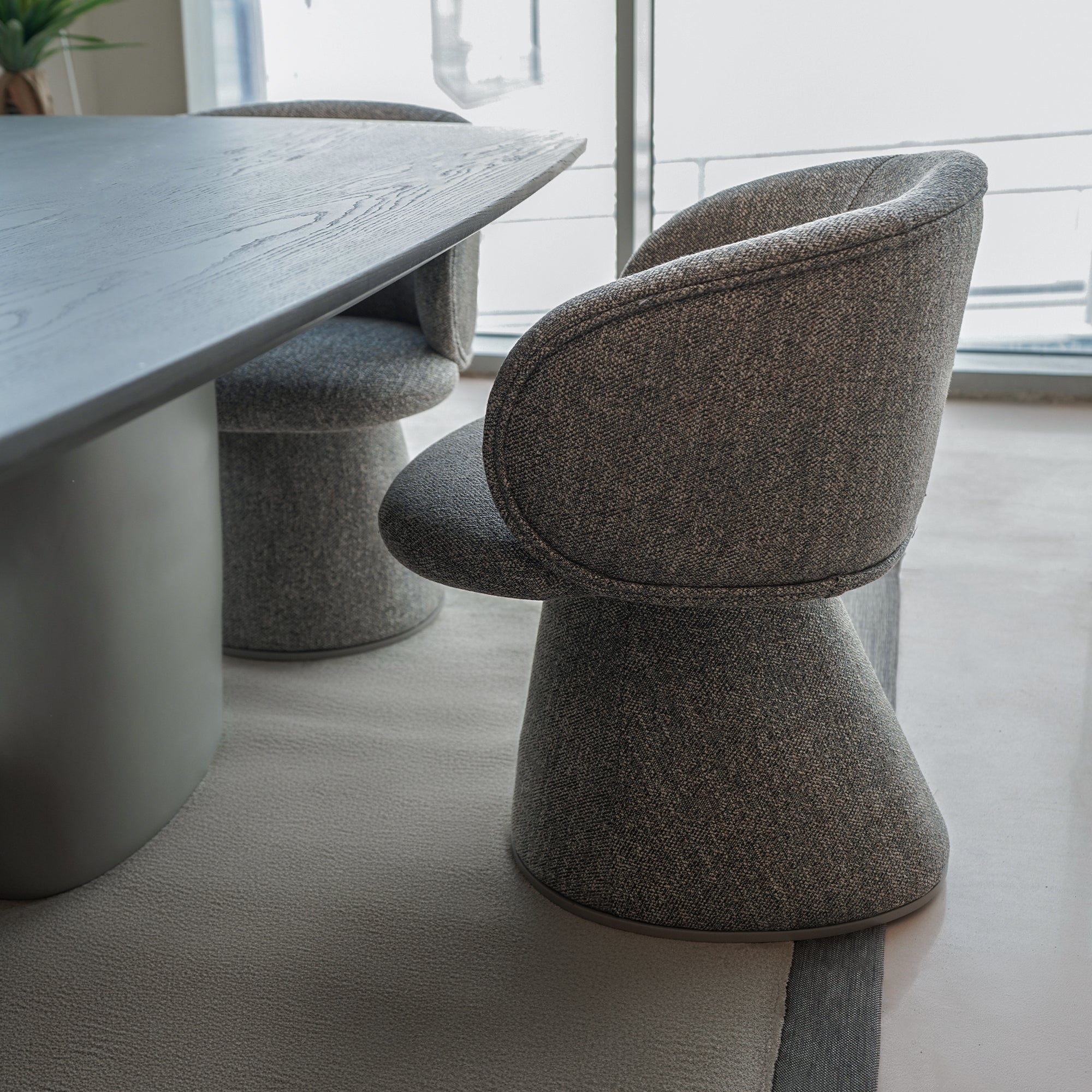 MOON Swivel Dining Chair OW 405-12/Swivel - Chairs - ebarza Furniture UAE | Shop Modern Furniture in Abu Dhabi & Dubai - مفروشات ايبازرا في الامارات | تسوق اثاث عصري وديكورات مميزة في دبي وابوظبي