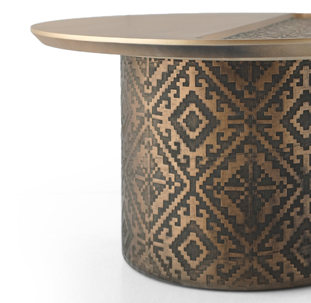 Motif Side Table Motif-Side002-G - Side Tables - ebarza Furniture UAE | Shop Modern Furniture in Abu Dhabi & Dubai - مفروشات ايبازرا في الامارات | تسوق اثاث عصري وديكورات مميزة في دبي وابوظبي