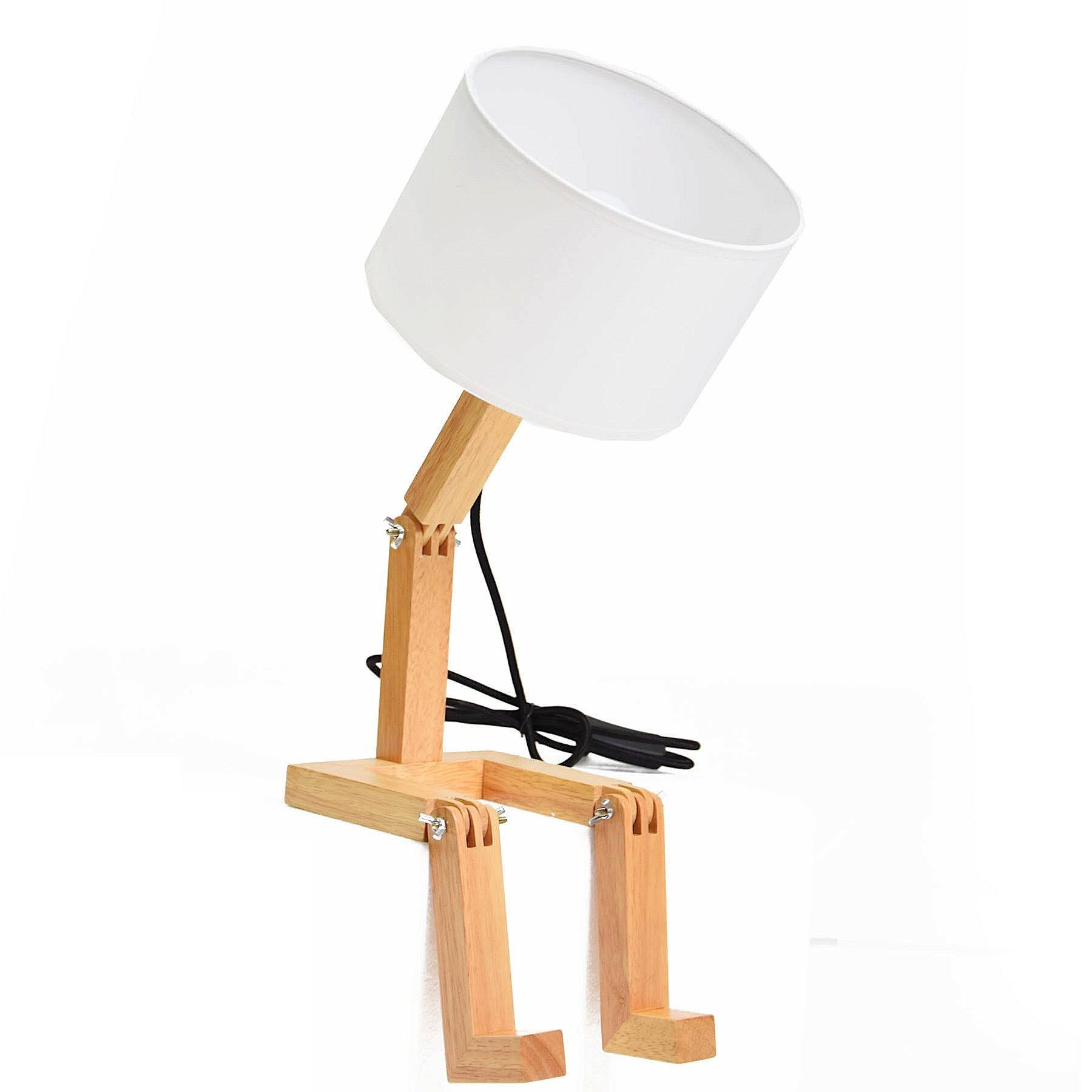 Mr.Lonley Solid Wood Table Lamp Bpmt01-N - Desk\table Lamps - ebarza Furniture UAE | Shop Modern Furniture in Abu Dhabi & Dubai - مفروشات ايبازرا في الامارات | تسوق اثاث عصري وديكورات مميزة في دبي وابوظبي