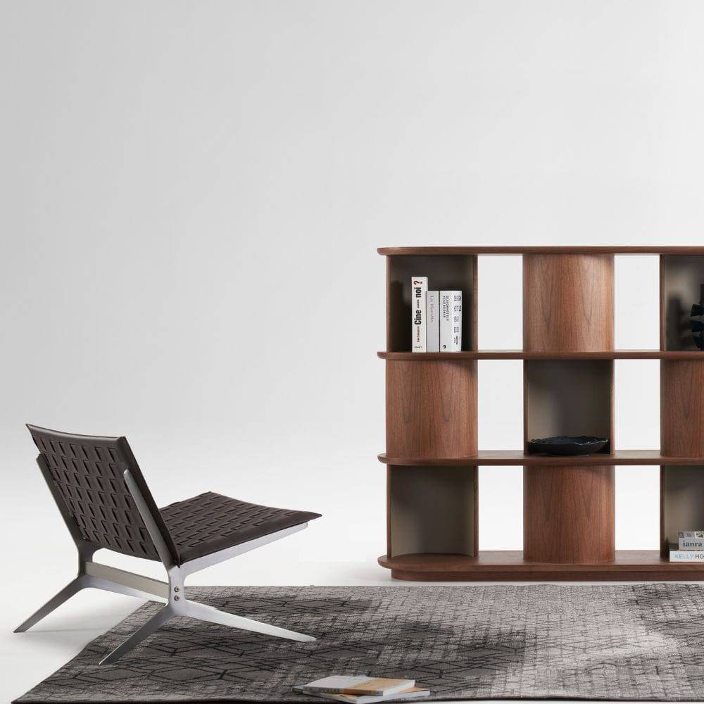 Mustang Brown Lounge Chair Lc060C - Lounge Chairs - ebarza Furniture UAE | Shop Modern Furniture in Abu Dhabi & Dubai - مفروشات ايبازرا في الامارات | تسوق اثاث عصري وديكورات مميزة في دبي وابوظبي