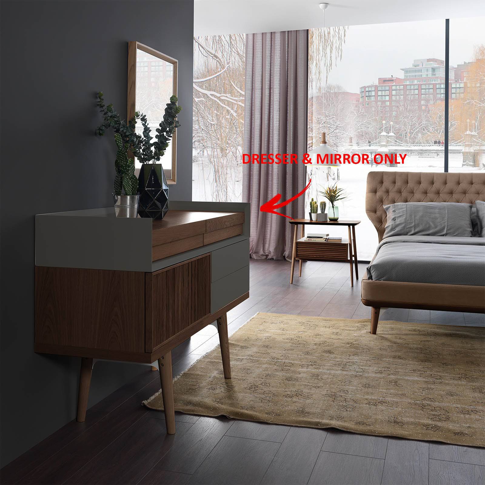 Natura Dresser And Mirror Natura009-Dresser - Dressers and Mirrors - ebarza Furniture UAE | Shop Modern Furniture in Abu Dhabi & Dubai - مفروشات ايبازرا في الامارات | تسوق اثاث عصري وديكورات مميزة في دبي وابوظبي