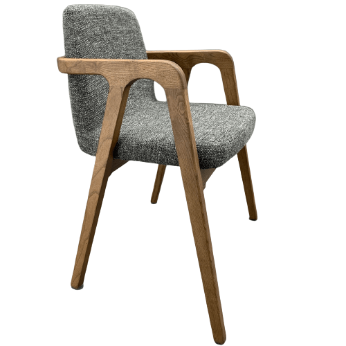 Natura Solid Ash Wood Chair Cosmic48-Grey-Naturach - Chairs - ebarza Furniture UAE | Shop Modern Furniture in Abu Dhabi & Dubai - مفروشات ايبازرا في الامارات | تسوق اثاث عصري وديكورات مميزة في دبي وابوظبي
