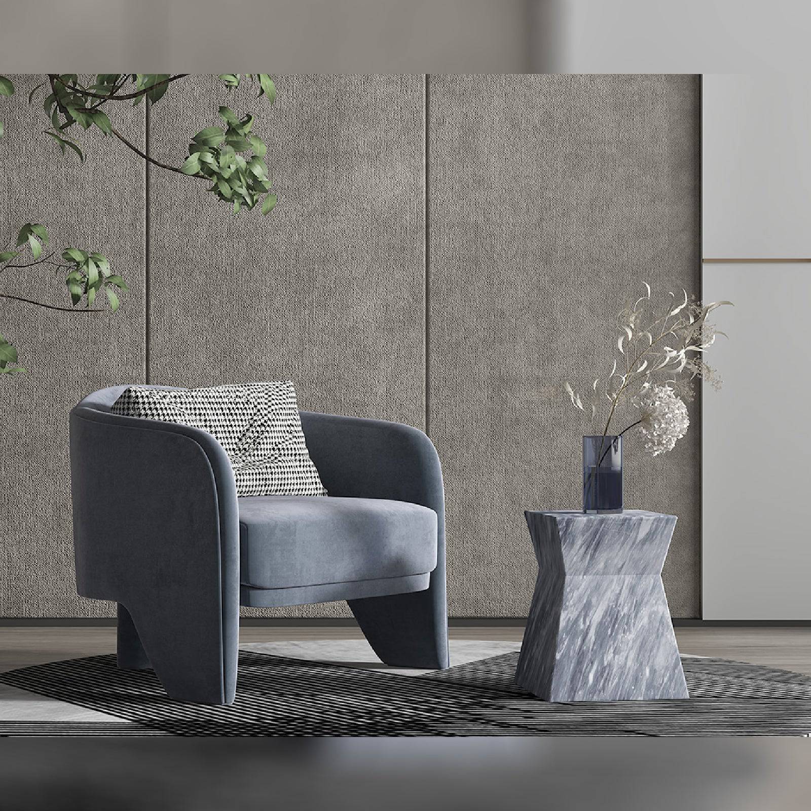 Natural Marble Side Table 378St-Lcst - Side Tables - ebarza Furniture UAE | Shop Modern Furniture in Abu Dhabi & Dubai - مفروشات ايبازرا في الامارات | تسوق اثاث عصري وديكورات مميزة في دبي وابوظبي