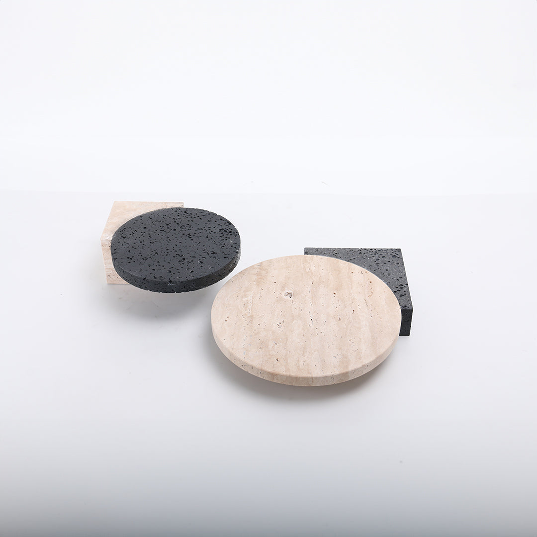 Natural Stone Tray-L KC3017L - Trays - ebarza Furniture UAE | Shop Modern Furniture in Abu Dhabi & Dubai - مفروشات ايبازرا في الامارات | تسوق اثاث عصري وديكورات مميزة في دبي وابوظبي