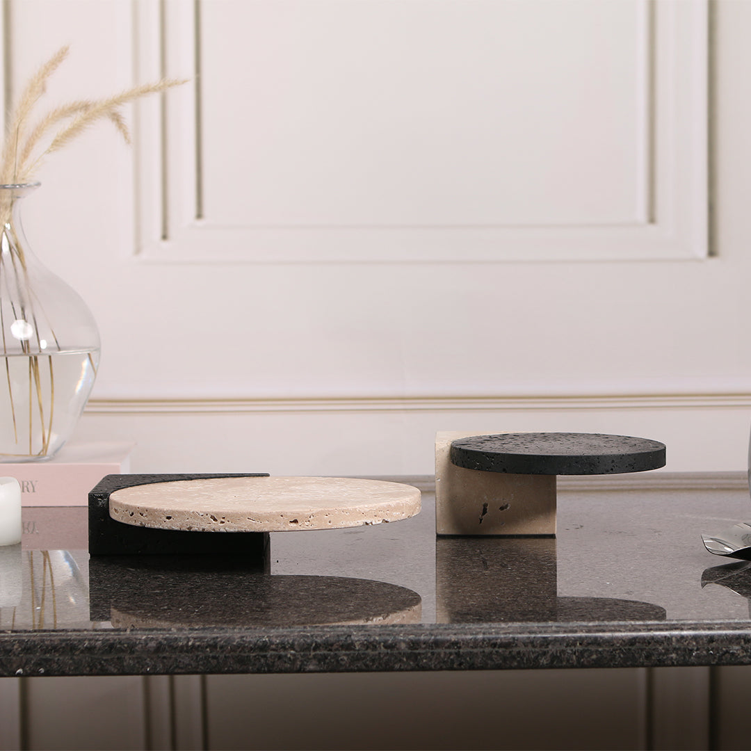 Natural Stone Tray-S KC3017S - Trays - ebarza Furniture UAE | Shop Modern Furniture in Abu Dhabi & Dubai - مفروشات ايبازرا في الامارات | تسوق اثاث عصري وديكورات مميزة في دبي وابوظبي