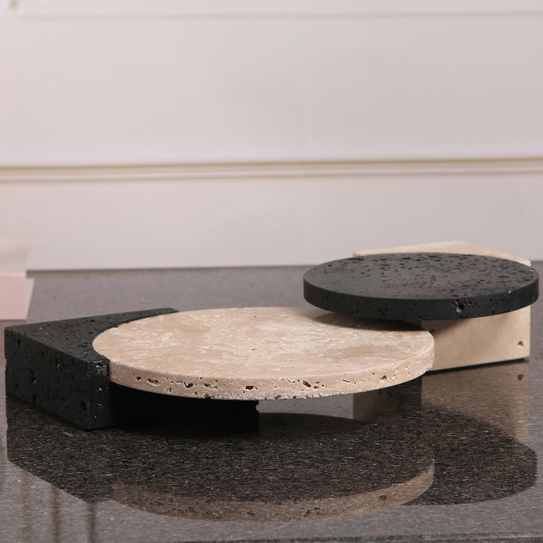 Natural Stone Tray-S KC3017S - Trays - ebarza Furniture UAE | Shop Modern Furniture in Abu Dhabi & Dubai - مفروشات ايبازرا في الامارات | تسوق اثاث عصري وديكورات مميزة في دبي وابوظبي