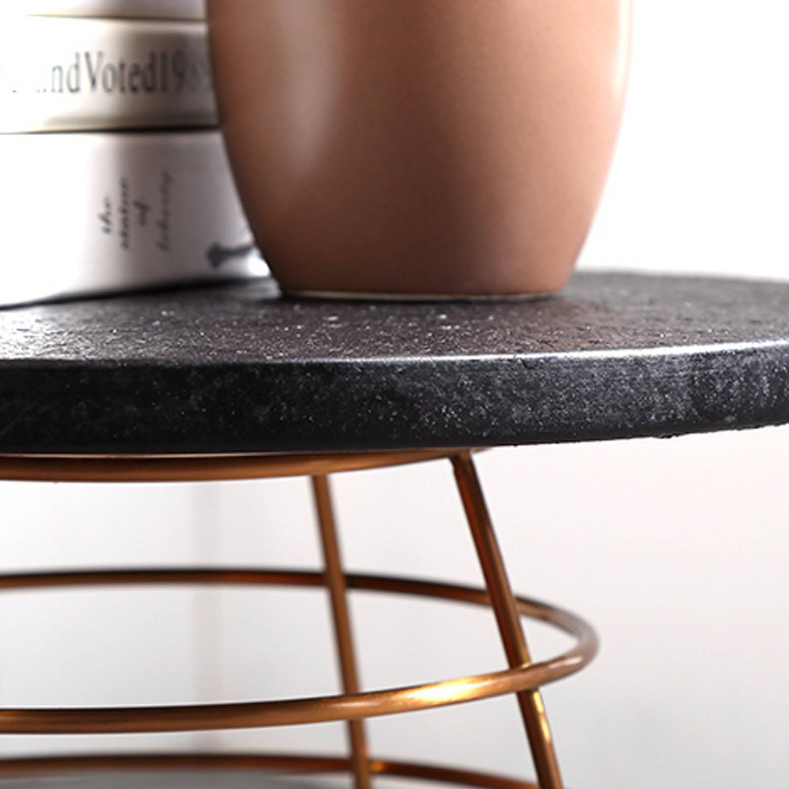 Natural Volakas Stone Table Lt009B - Side Tables - ebarza Furniture UAE | Shop Modern Furniture in Abu Dhabi & Dubai - مفروشات ايبازرا في الامارات | تسوق اثاث عصري وديكورات مميزة في دبي وابوظبي