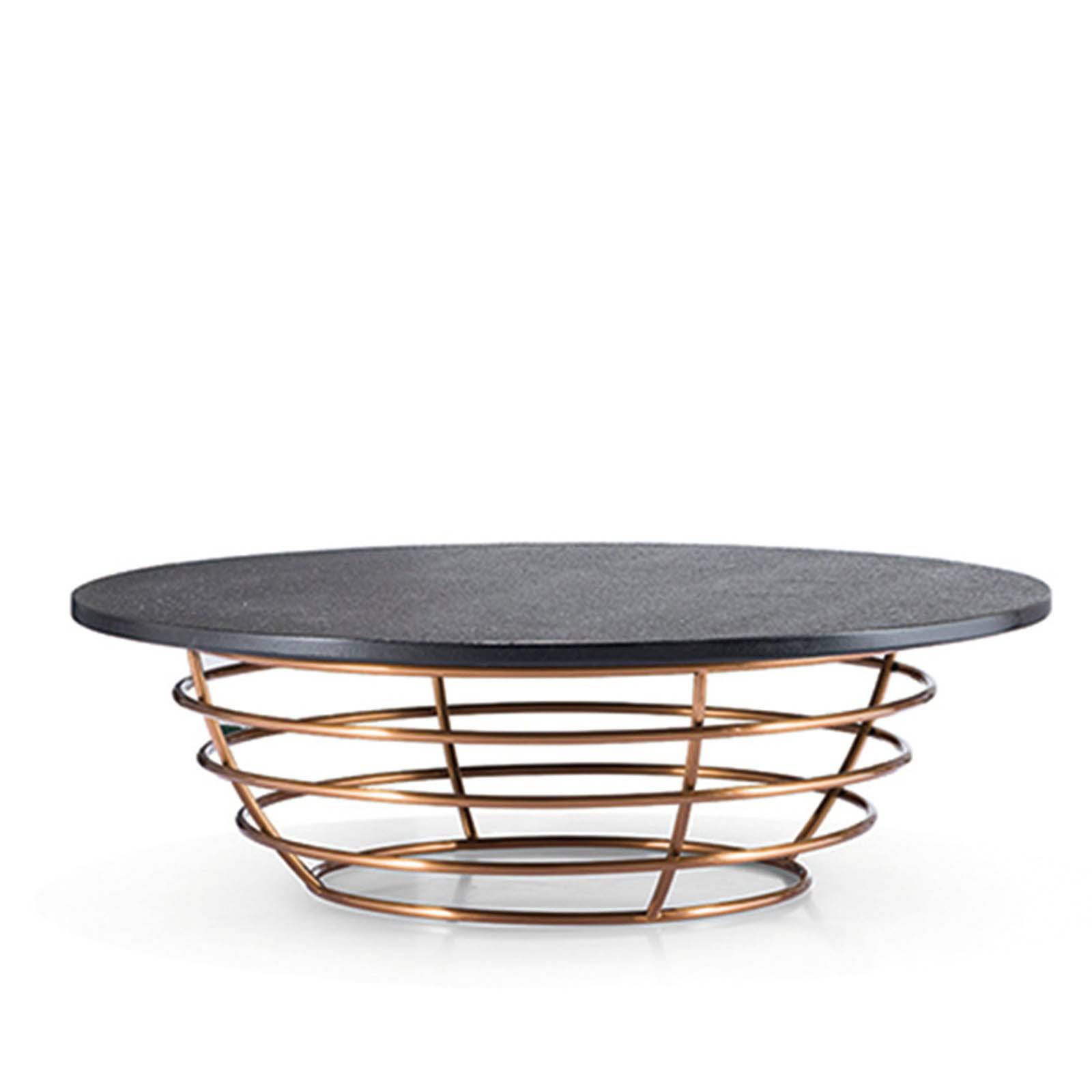 Natural Volakas Stone Table Lt009B - Side Tables - ebarza Furniture UAE | Shop Modern Furniture in Abu Dhabi & Dubai - مفروشات ايبازرا في الامارات | تسوق اثاث عصري وديكورات مميزة في دبي وابوظبي