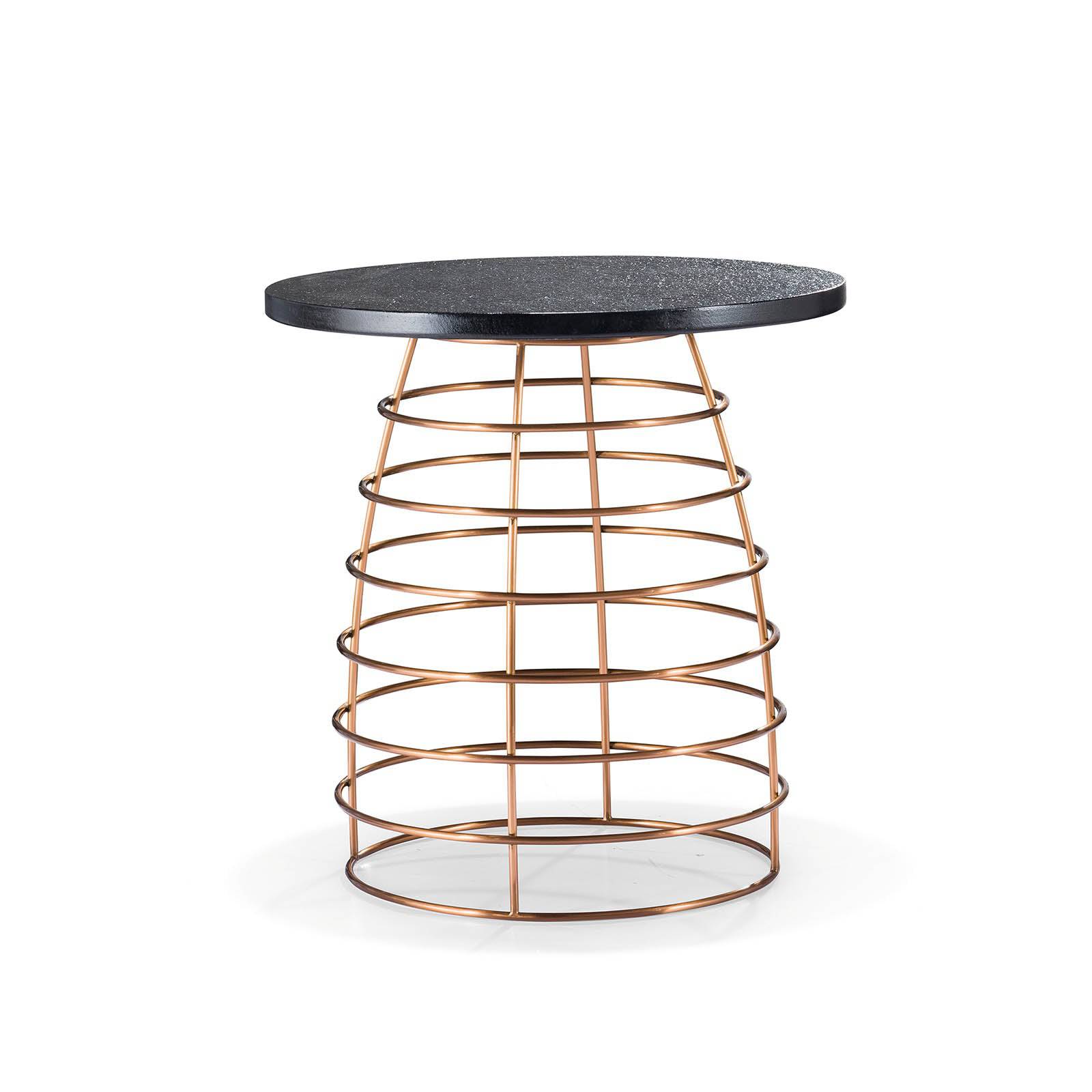 Natural Volakas Stone Table Lt009S - Side Tables - ebarza Furniture UAE | Shop Modern Furniture in Abu Dhabi & Dubai - مفروشات ايبازرا في الامارات | تسوق اثاث عصري وديكورات مميزة في دبي وابوظبي