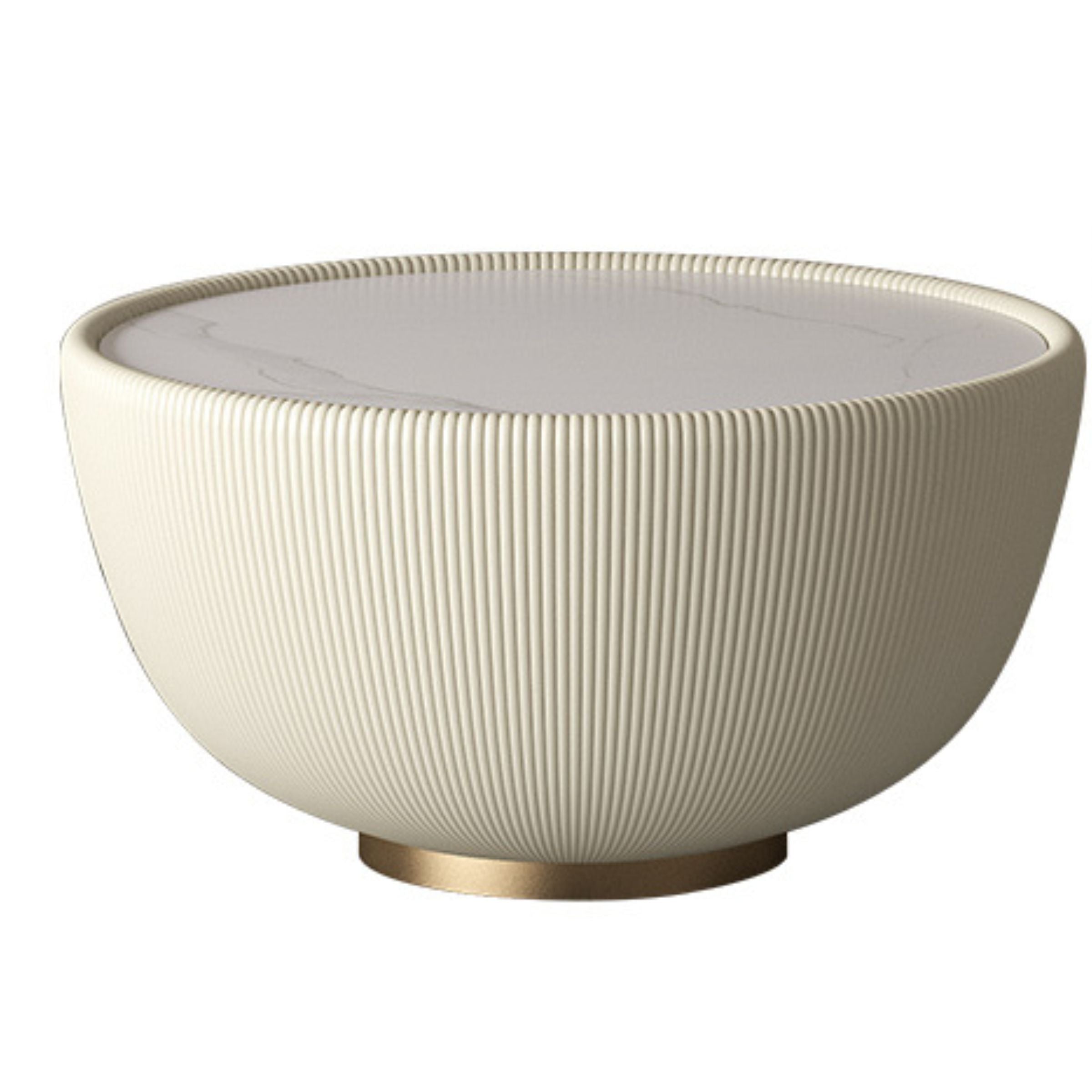 Neat of White Sintered Stone Coffee Table MLL-D34WS - Coffee tables - ebarza Furniture UAE | Shop Modern Furniture in Abu Dhabi & Dubai - مفروشات ايبازرا في الامارات | تسوق اثاث عصري وديكورات مميزة في دبي وابوظبي