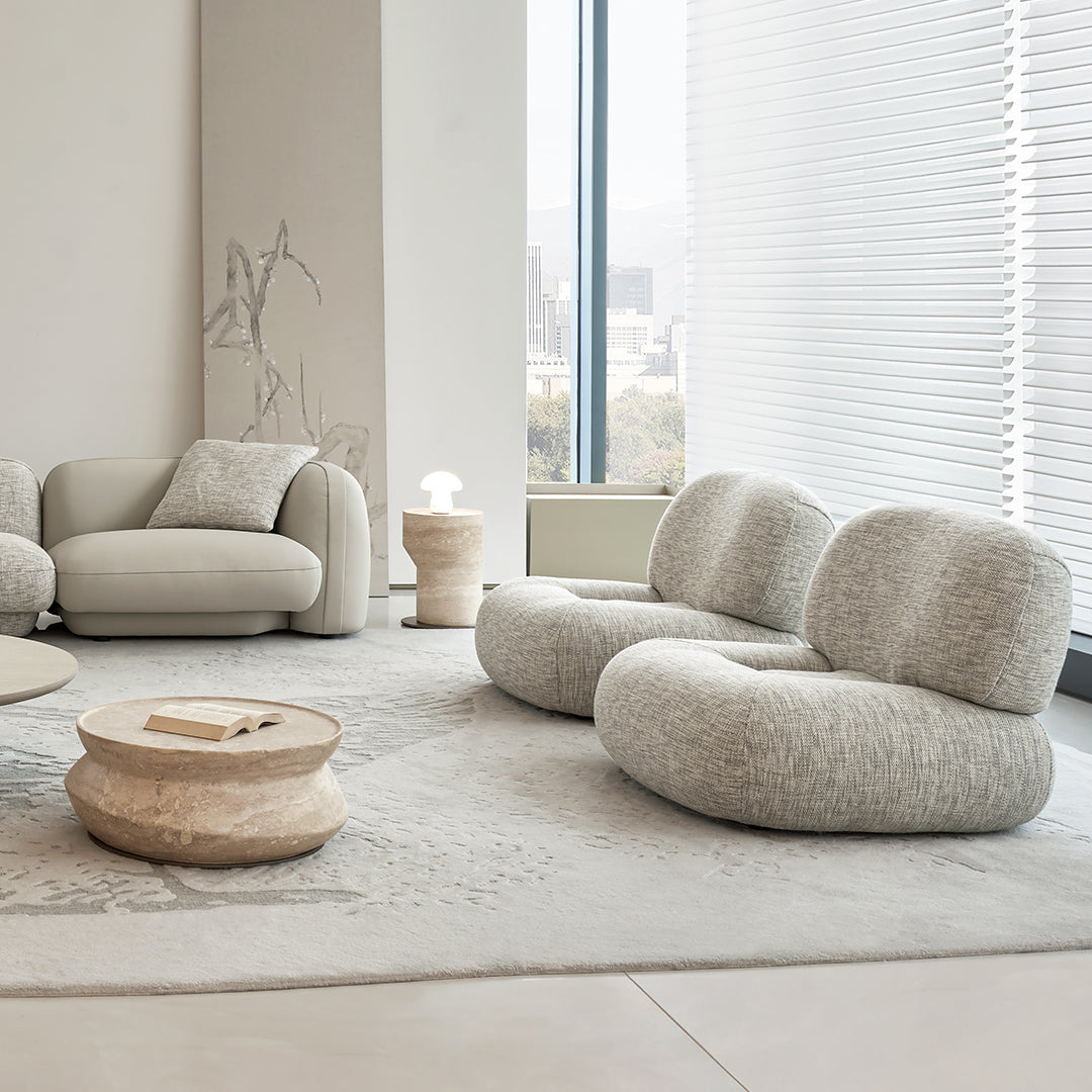 Pre-order 25 Days Delivery Nimbus Travertine Small Side Table BMCJ-BJ6070-SMALL - Side Tables - ebarza Furniture UAE | Shop Modern Furniture in Abu Dhabi & Dubai - مفروشات ايبازرا في الامارات | تسوق اثاث عصري وديكورات مميزة في دبي وابوظبي