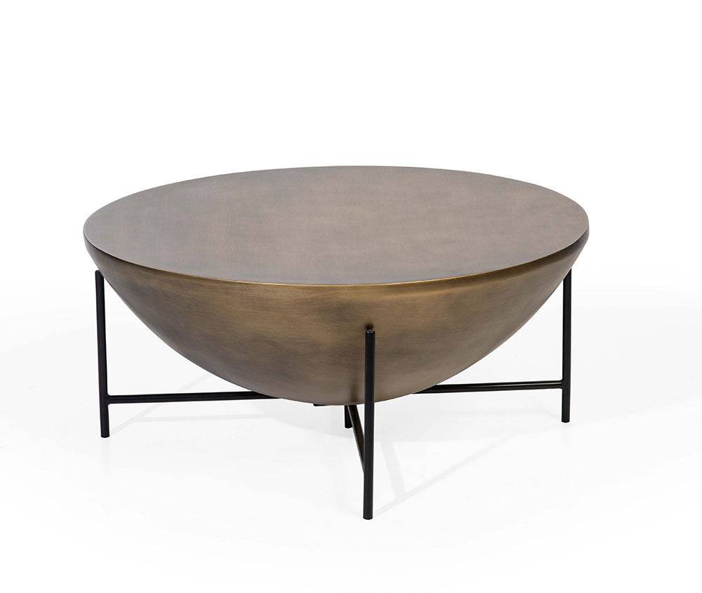 Nord Brass Coffee Table Hw-Nord19 - Side Tables - ebarza Furniture UAE | Shop Modern Furniture in Abu Dhabi & Dubai - مفروشات ايبازرا في الامارات | تسوق اثاث عصري وديكورات مميزة في دبي وابوظبي