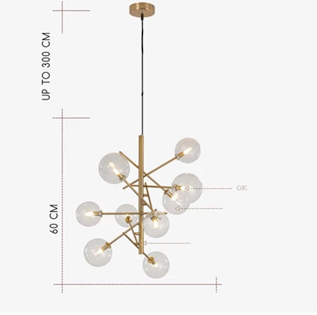 Nybro Pendant Lamp Cy-New-029-G - Pendant Lamps - ebarza Furniture UAE | Shop Modern Furniture in Abu Dhabi & Dubai - مفروشات ايبازرا في الامارات | تسوق اثاث عصري وديكورات مميزة في دبي وابوظبي