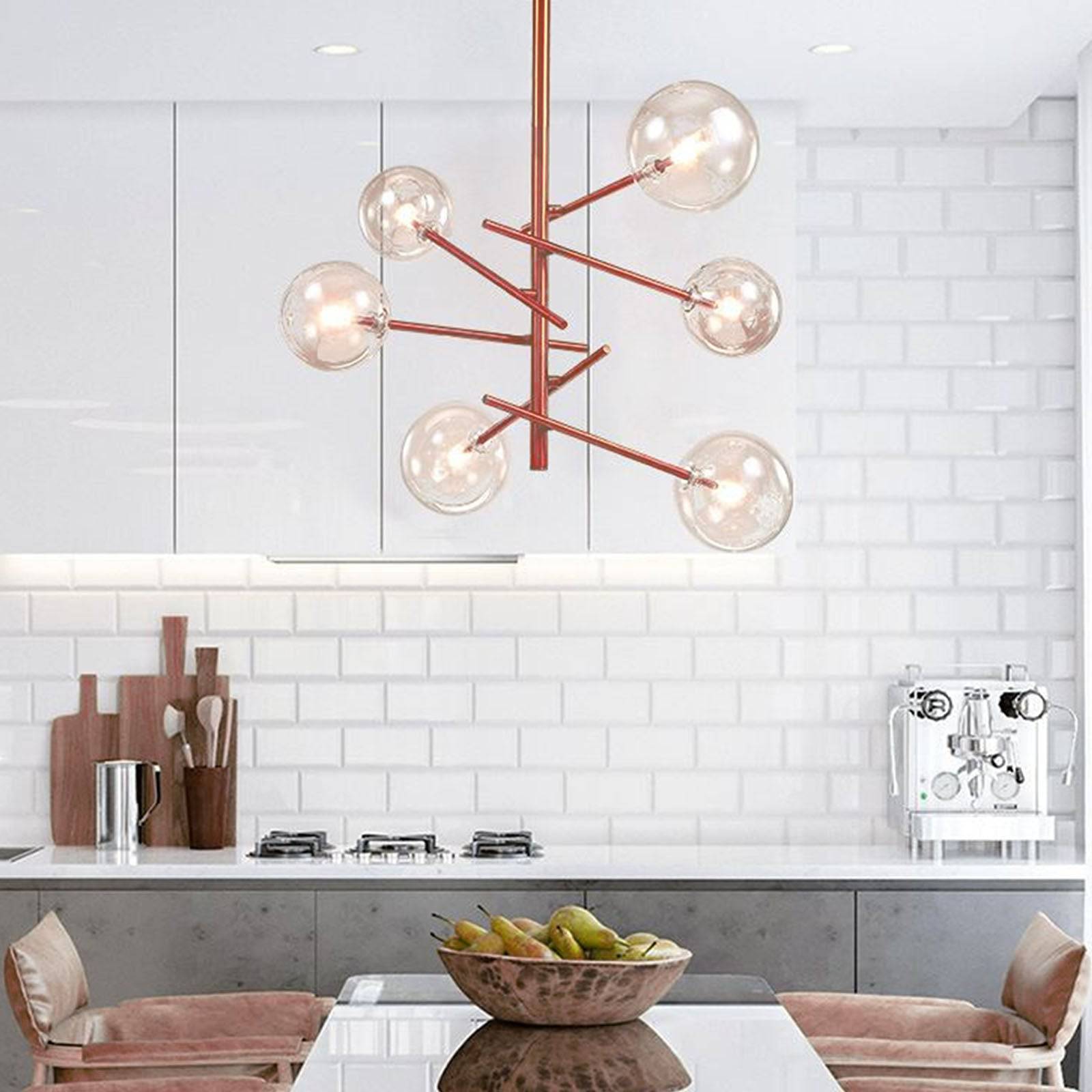 Nybro Pendant Lamp Cy-New-029-Rg - Pendant Lamps - ebarza Furniture UAE | Shop Modern Furniture in Abu Dhabi & Dubai - مفروشات ايبازرا في الامارات | تسوق اثاث عصري وديكورات مميزة في دبي وابوظبي