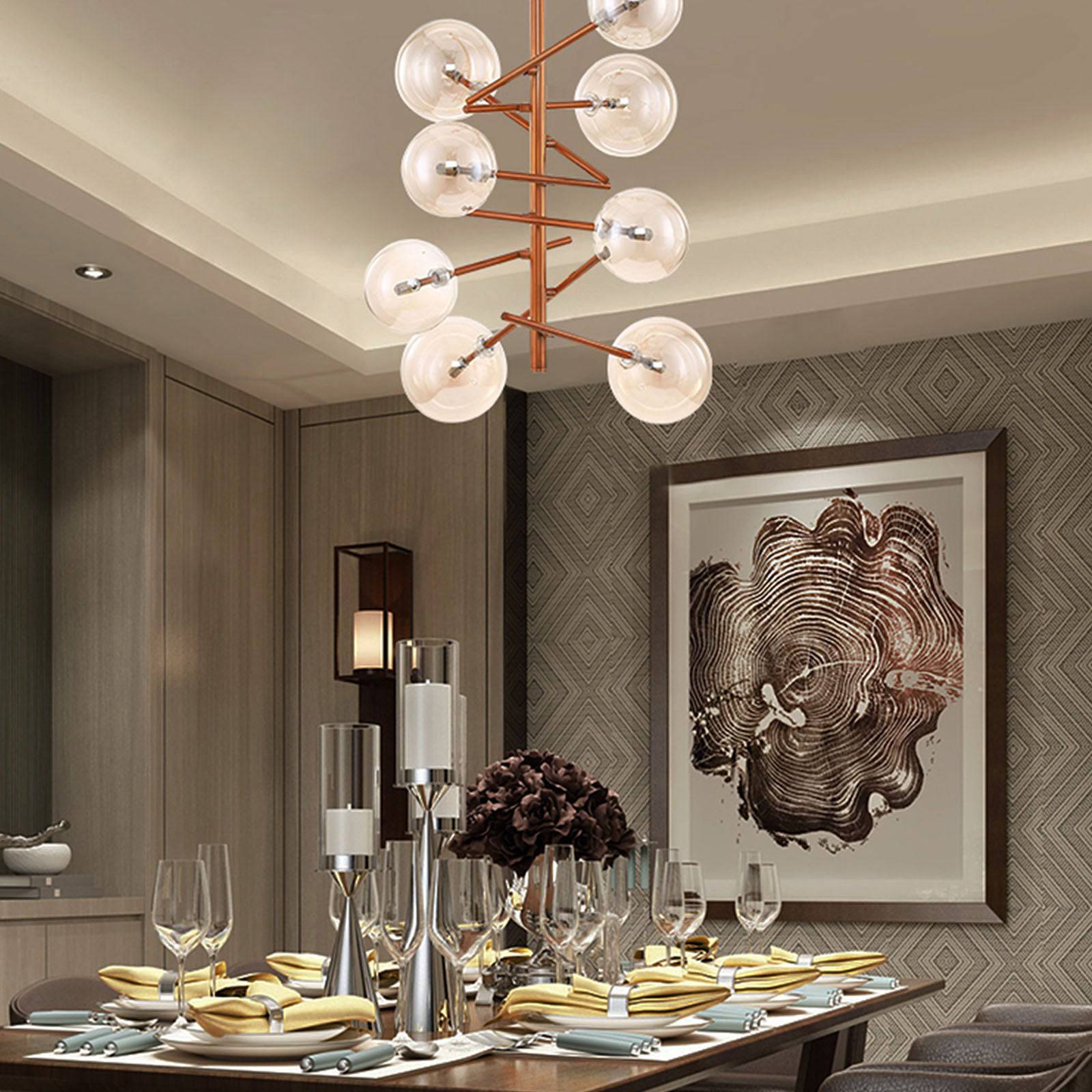 Nybro Pendant Lamp Cy-New-029-Rg - Pendant Lamps - ebarza Furniture UAE | Shop Modern Furniture in Abu Dhabi & Dubai - مفروشات ايبازرا في الامارات | تسوق اثاث عصري وديكورات مميزة في دبي وابوظبي