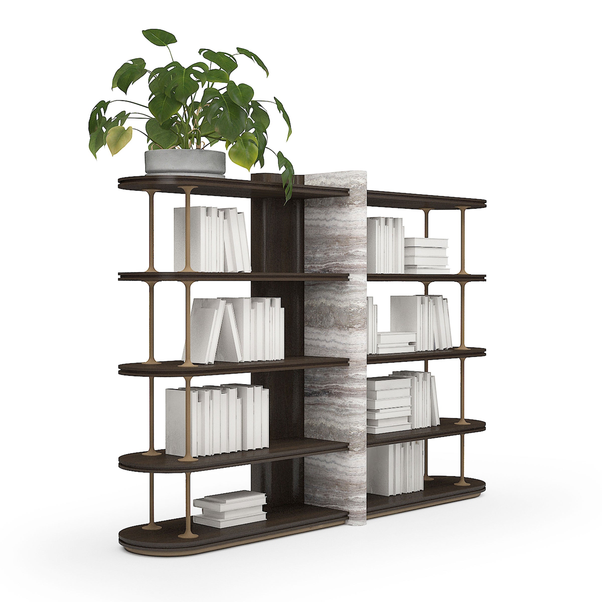 ODEON BOOKSHELF OD-BS-001 - Shelves - ebarza Furniture UAE | Shop Modern Furniture in Abu Dhabi & Dubai - مفروشات ايبازرا في الامارات | تسوق اثاث عصري وديكورات مميزة في دبي وابوظبي