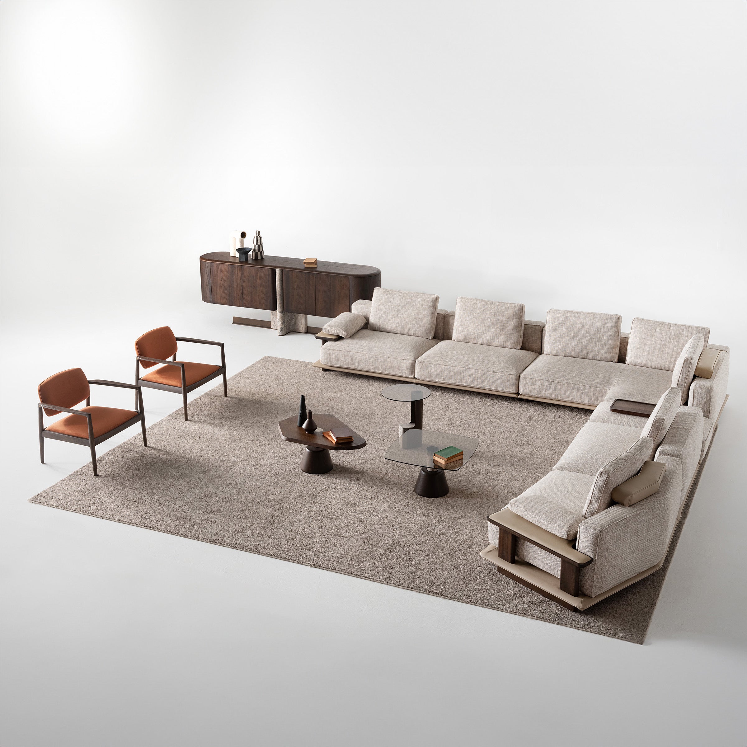 ODEON Corner 190cm MODULE for odeon sofa OD-B-004 - Sofas - ebarza Furniture UAE | Shop Modern Furniture in Abu Dhabi & Dubai - مفروشات ايبازرا في الامارات | تسوق اثاث عصري وديكورات مميزة في دبي وابوظبي