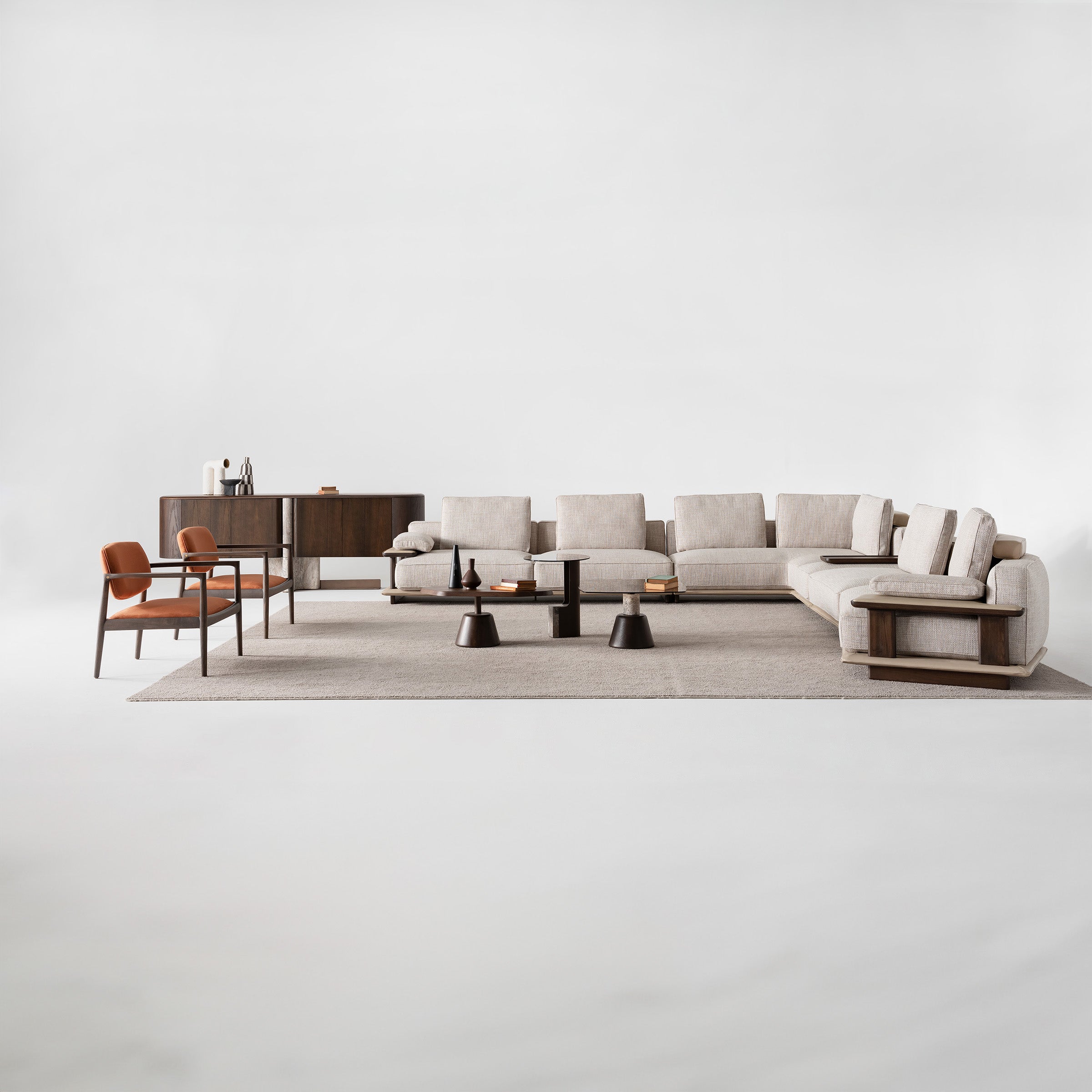 ODEON Corner 190cm MODULE for odeon sofa OD-B-004 - Sofas - ebarza Furniture UAE | Shop Modern Furniture in Abu Dhabi & Dubai - مفروشات ايبازرا في الامارات | تسوق اثاث عصري وديكورات مميزة في دبي وابوظبي