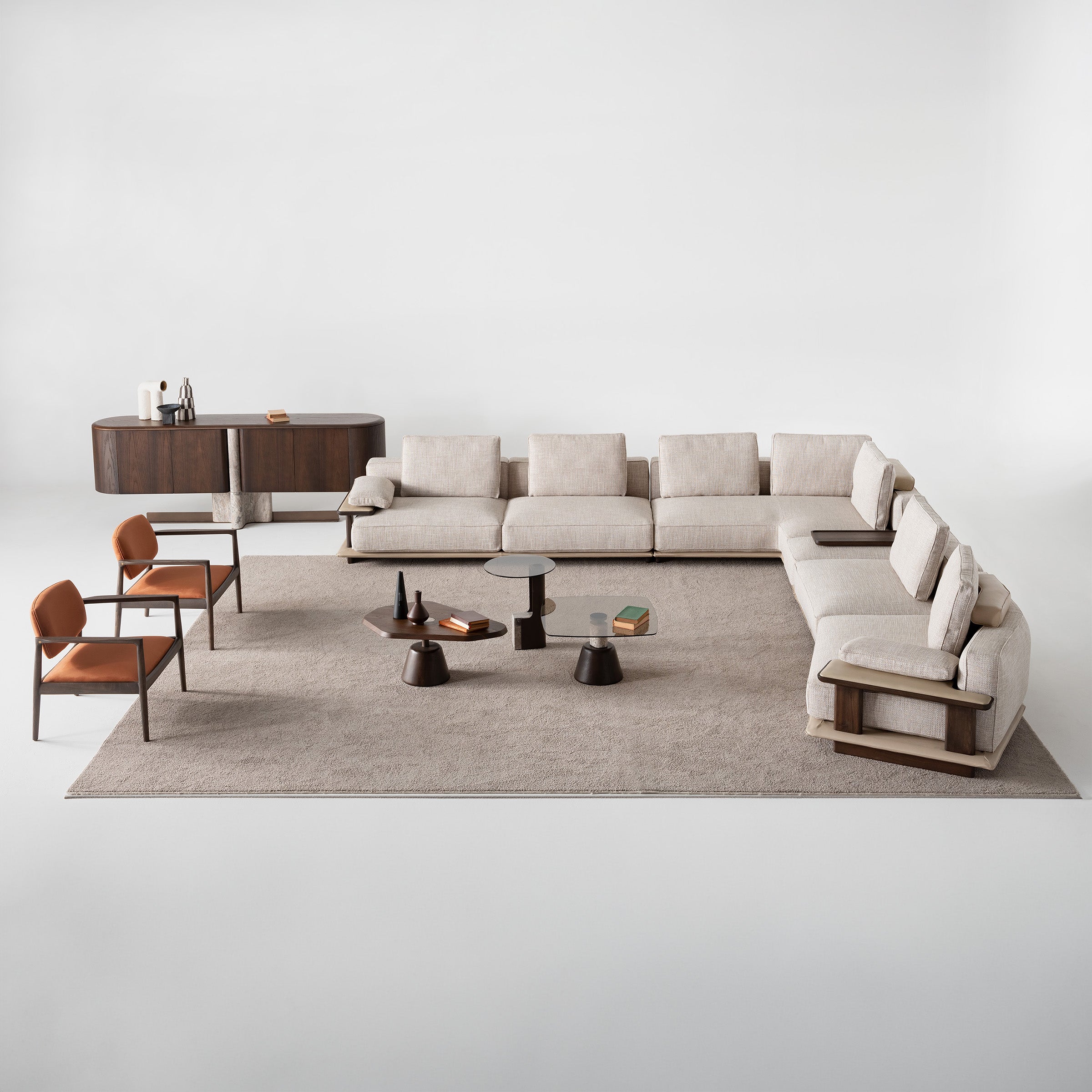 ODEON Corner 190cm MODULE for odeon sofa OD-B-004 - Sofas - ebarza Furniture UAE | Shop Modern Furniture in Abu Dhabi & Dubai - مفروشات ايبازرا في الامارات | تسوق اثاث عصري وديكورات مميزة في دبي وابوظبي