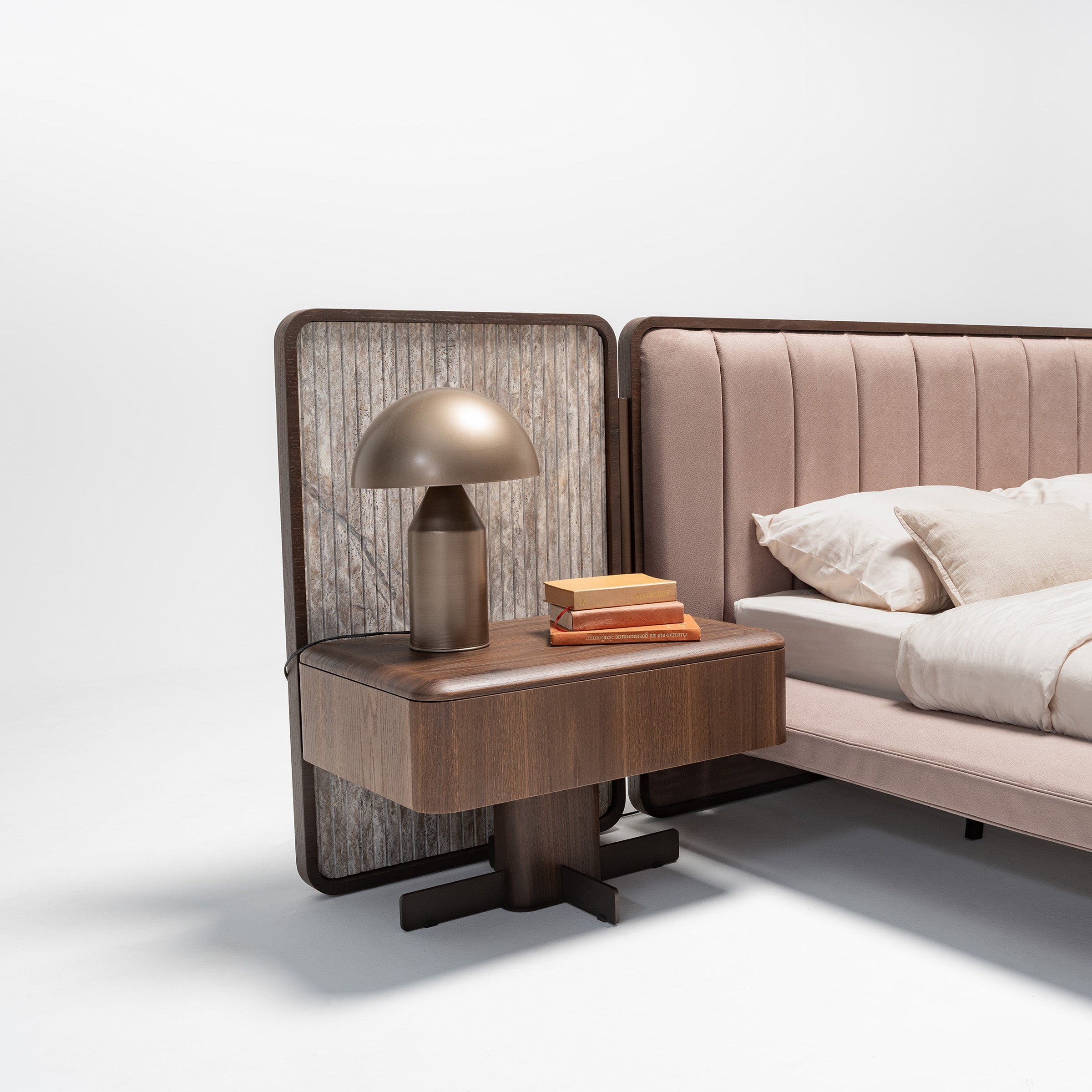 2X ODEON NIGHTSTAND OD-NS-001 - Bed Side Table - ebarza Furniture UAE | Shop Modern Furniture in Abu Dhabi & Dubai - مفروشات ايبازرا في الامارات | تسوق اثاث عصري وديكورات مميزة في دبي وابوظبي