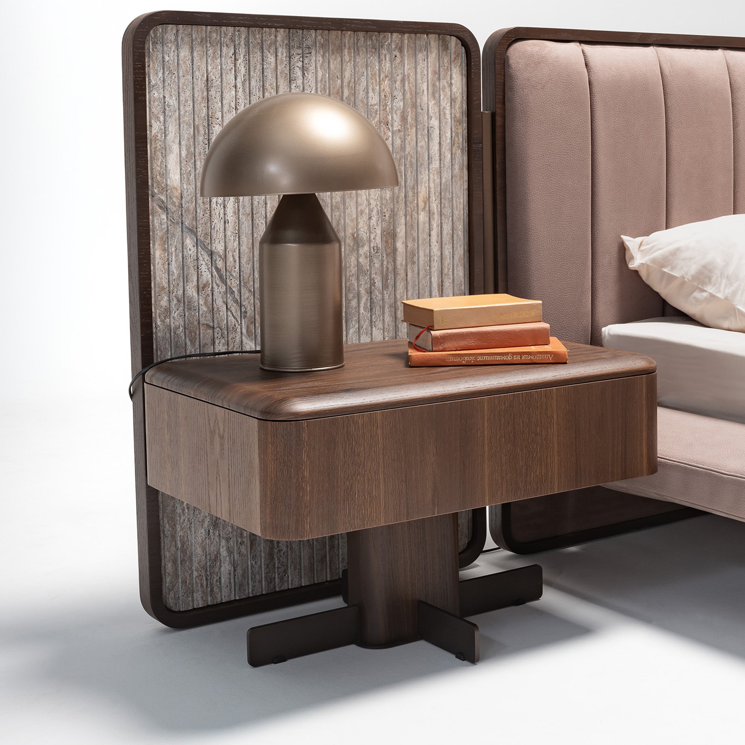 2X ODEON NIGHTSTAND OD-NS-001 - Bed Side Table - ebarza Furniture UAE | Shop Modern Furniture in Abu Dhabi & Dubai - مفروشات ايبازرا في الامارات | تسوق اثاث عصري وديكورات مميزة في دبي وابوظبي