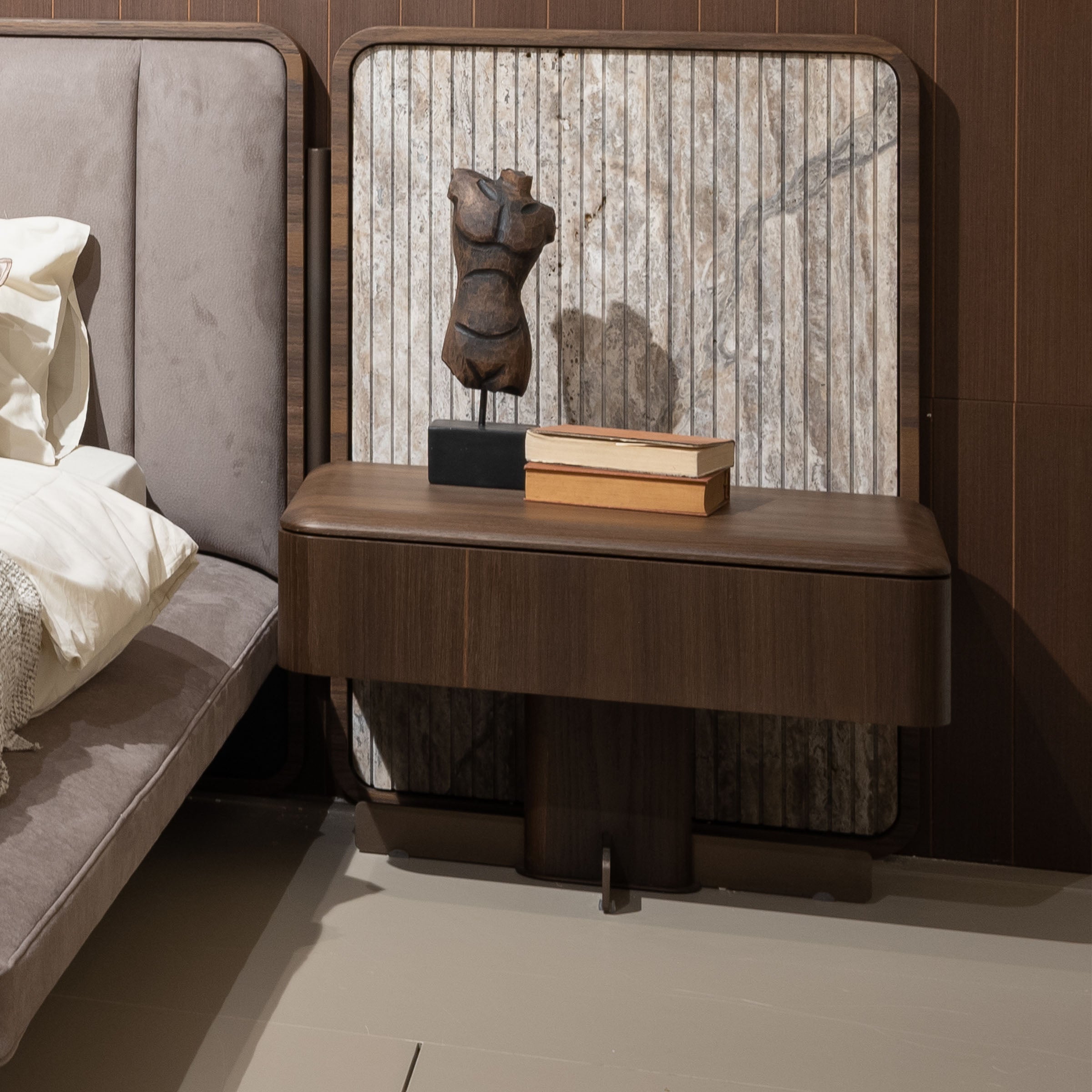 2X ODEON NIGHTSTAND OD-NS-001 - Bed Side Table - ebarza Furniture UAE | Shop Modern Furniture in Abu Dhabi & Dubai - مفروشات ايبازرا في الامارات | تسوق اثاث عصري وديكورات مميزة في دبي وابوظبي