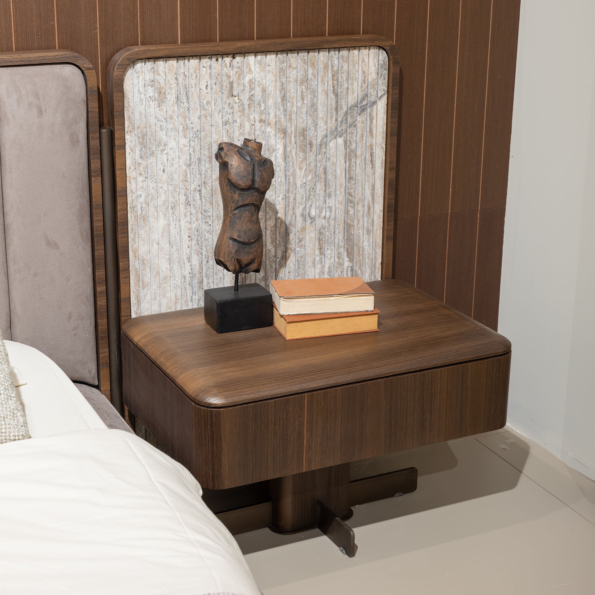 2X ODEON NIGHTSTAND OD-NS-001 - Bed Side Table - ebarza Furniture UAE | Shop Modern Furniture in Abu Dhabi & Dubai - مفروشات ايبازرا في الامارات | تسوق اثاث عصري وديكورات مميزة في دبي وابوظبي