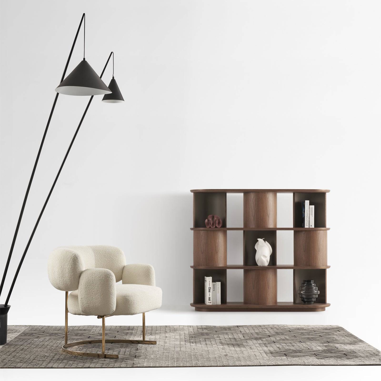 Opera Lounge Chair Lc062-W - Lounge Chairs - ebarza Furniture UAE | Shop Modern Furniture in Abu Dhabi & Dubai - مفروشات ايبازرا في الامارات | تسوق اثاث عصري وديكورات مميزة في دبي وابوظبي